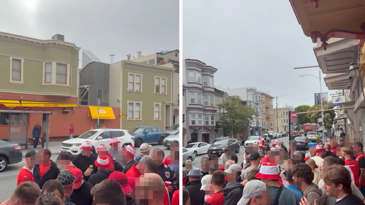 Feierlaune und Ausnahmezustand bei den ÖFB-Fans in San Francisco.