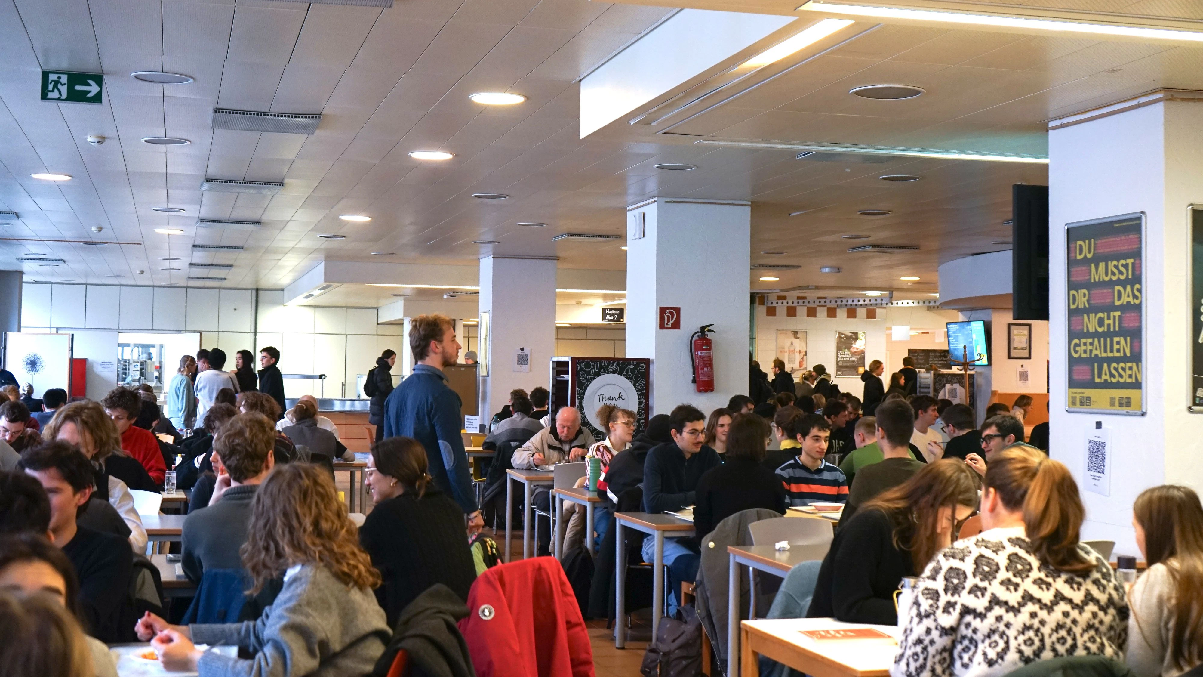 Volles Haus: 2-Euro-Aktionstag in der Mensa der TU Wien.