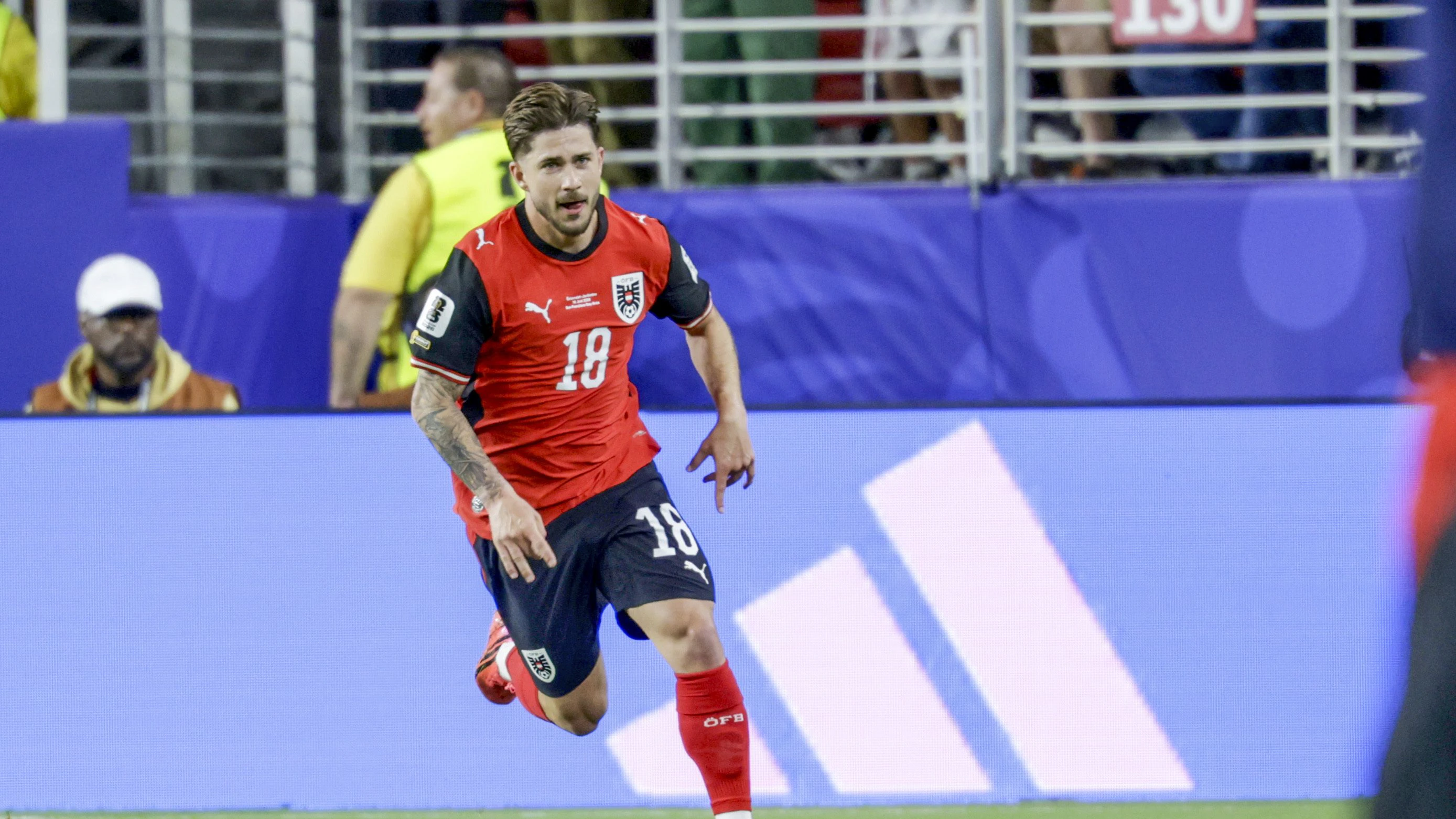 SANTA CLARA,CALIFORNIA,USA,17.JUN.26 - SOCCER - FIFA World Cup 2026, group stage, Austria vs Jordan. Image shows the rejoicing of Romano Schmid (AUT). Photo: GEPA pictures/ Armin Rauthner