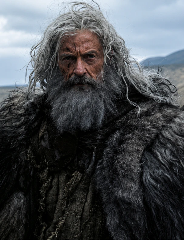 Das Gesicht so zerfurcht wie die Landschaft, in der er steht: Hugh Jackman als alternder Rächer von Sherwood Forrest in "The Death of Robin Hood"