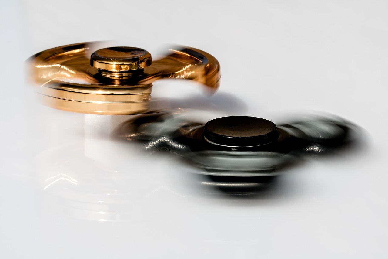 Verschiedenfarbige Fidget-Spinner