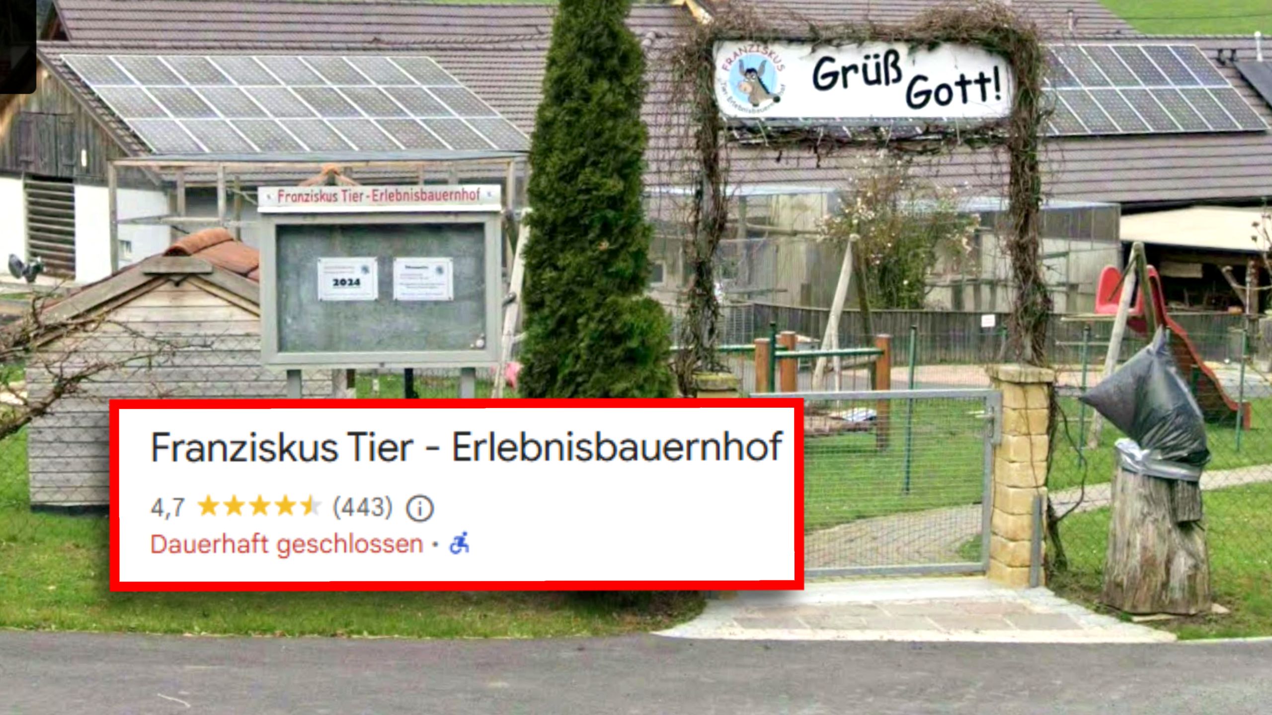 Der Franziskus Tier-Erlebnisbauernhof in Unterlamm hat zugesperrt – vielleicht für immer.