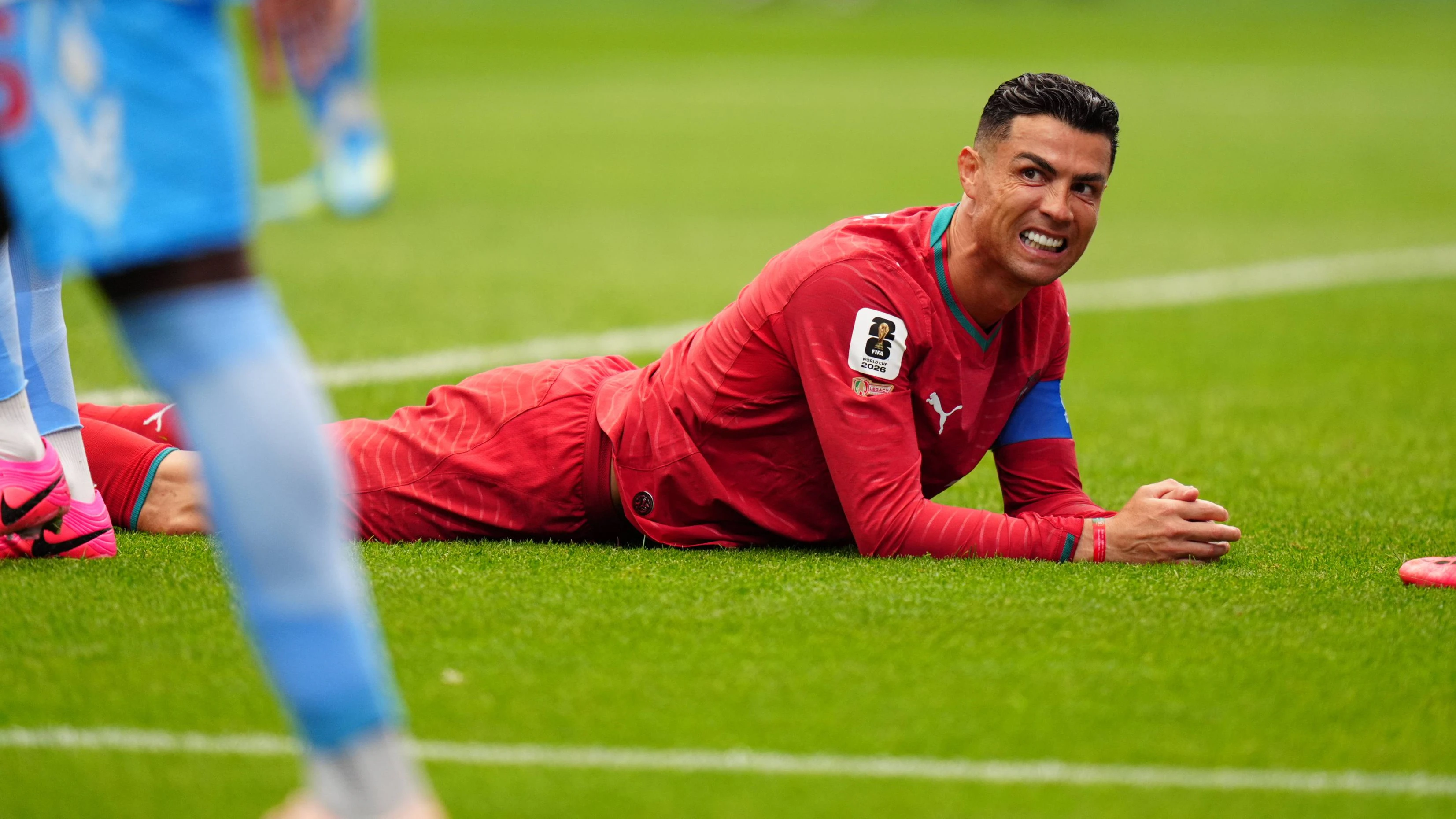 Ronaldo am Boden – gegen Kongo war der Superstar abgemeldet.