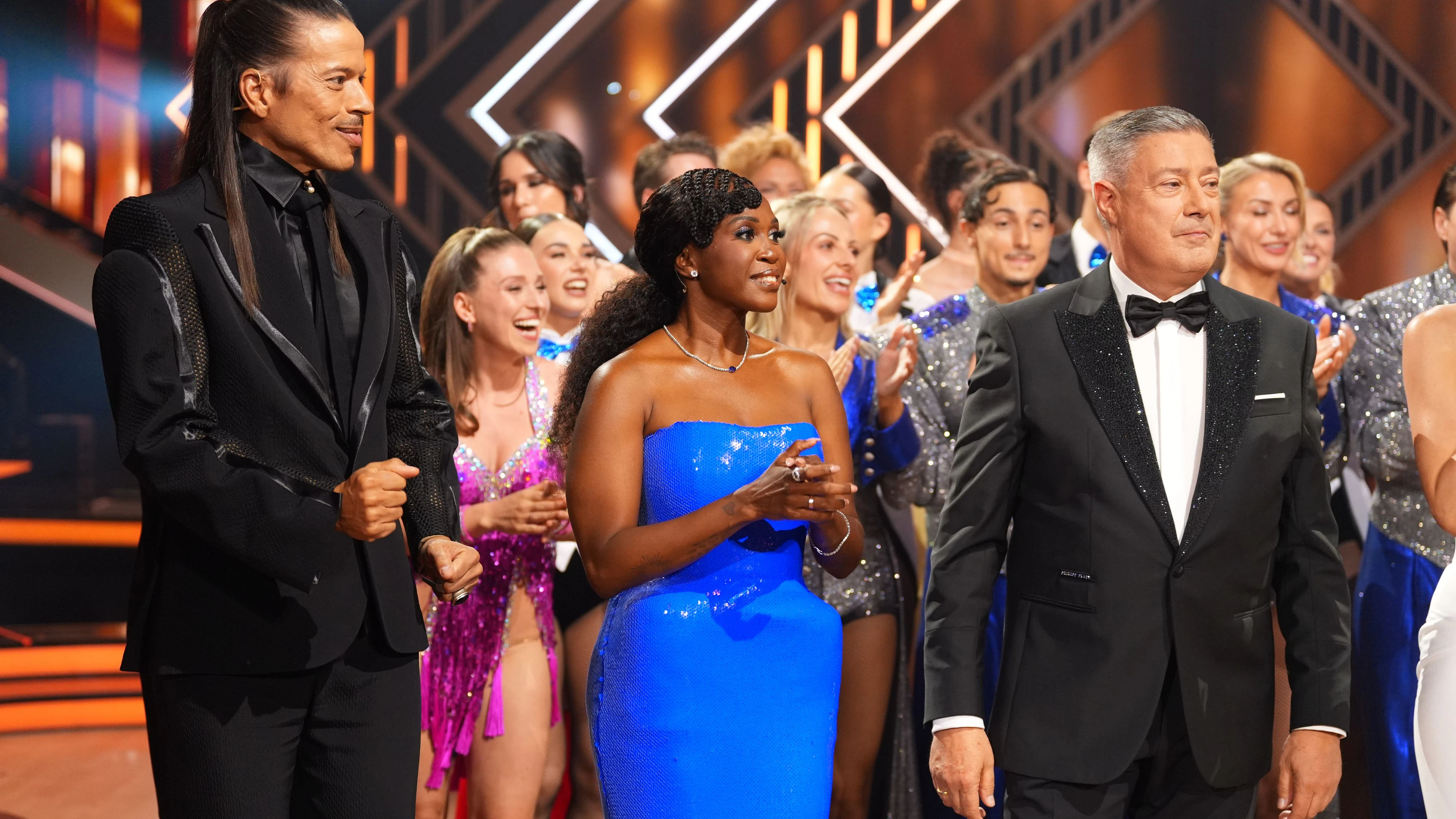 V.l.: Jorge González, Motsi Mabuse, Joachim Llambi