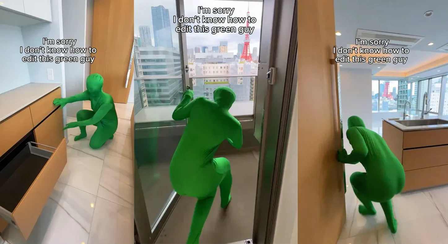 Heute.at - Maklerin postet Wohnungs-Video mit grünem Männchen