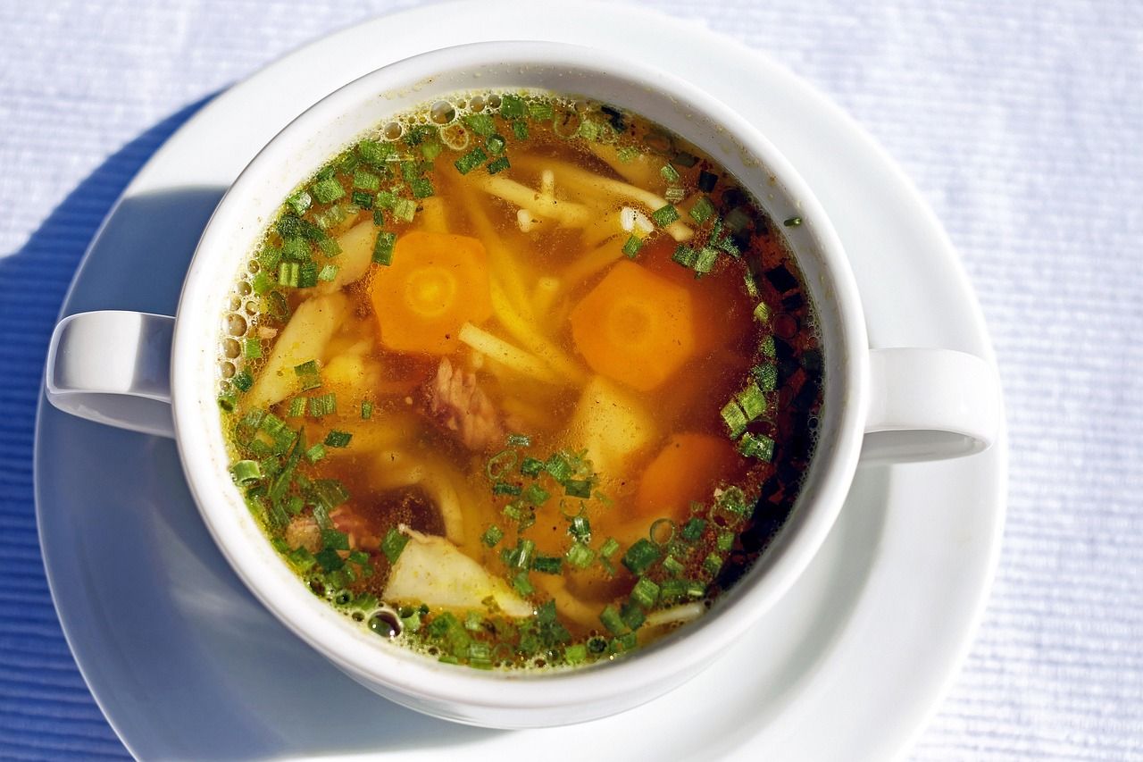 Eine köstliche Rindersuppe