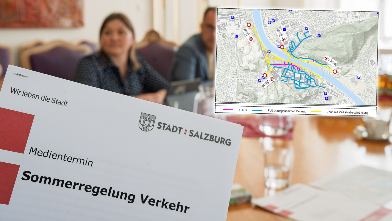 Die Salzburger Innenstadt wird für Besucher-Autos gesperrt. 