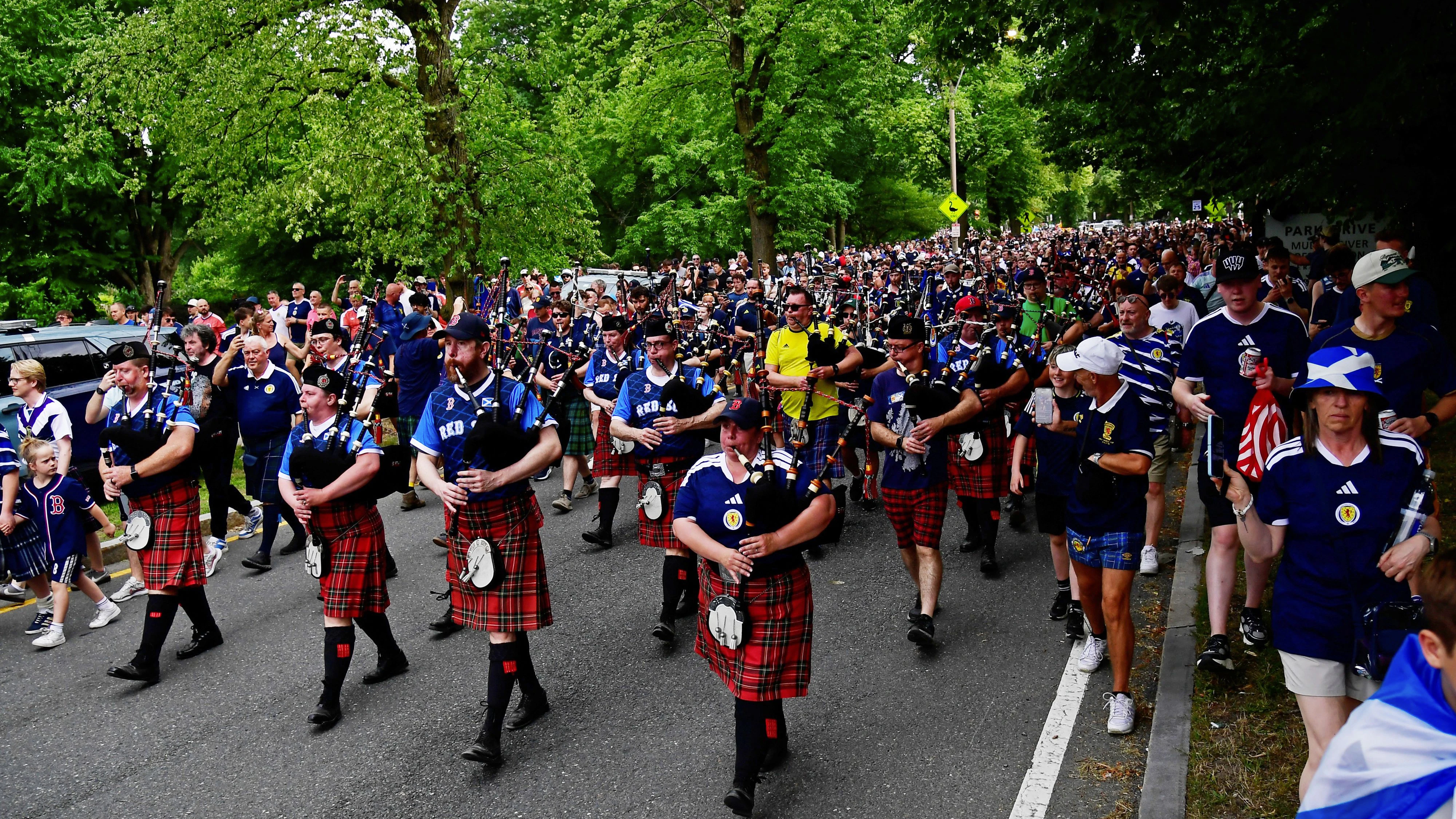 Schottland-Fans in Boston