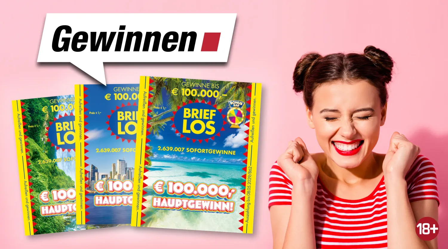 Heute.at - Brieflos bringt bis zu 100.000 Euro