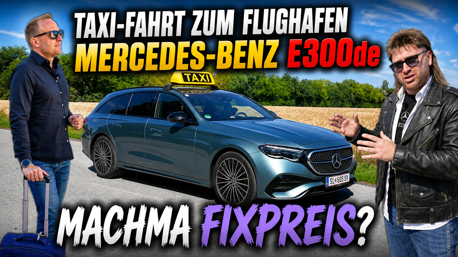 Automotive Expert Patrick Breiteneder testet mit Motor-Ressortleiter Maxim Zdziarski den E300de.