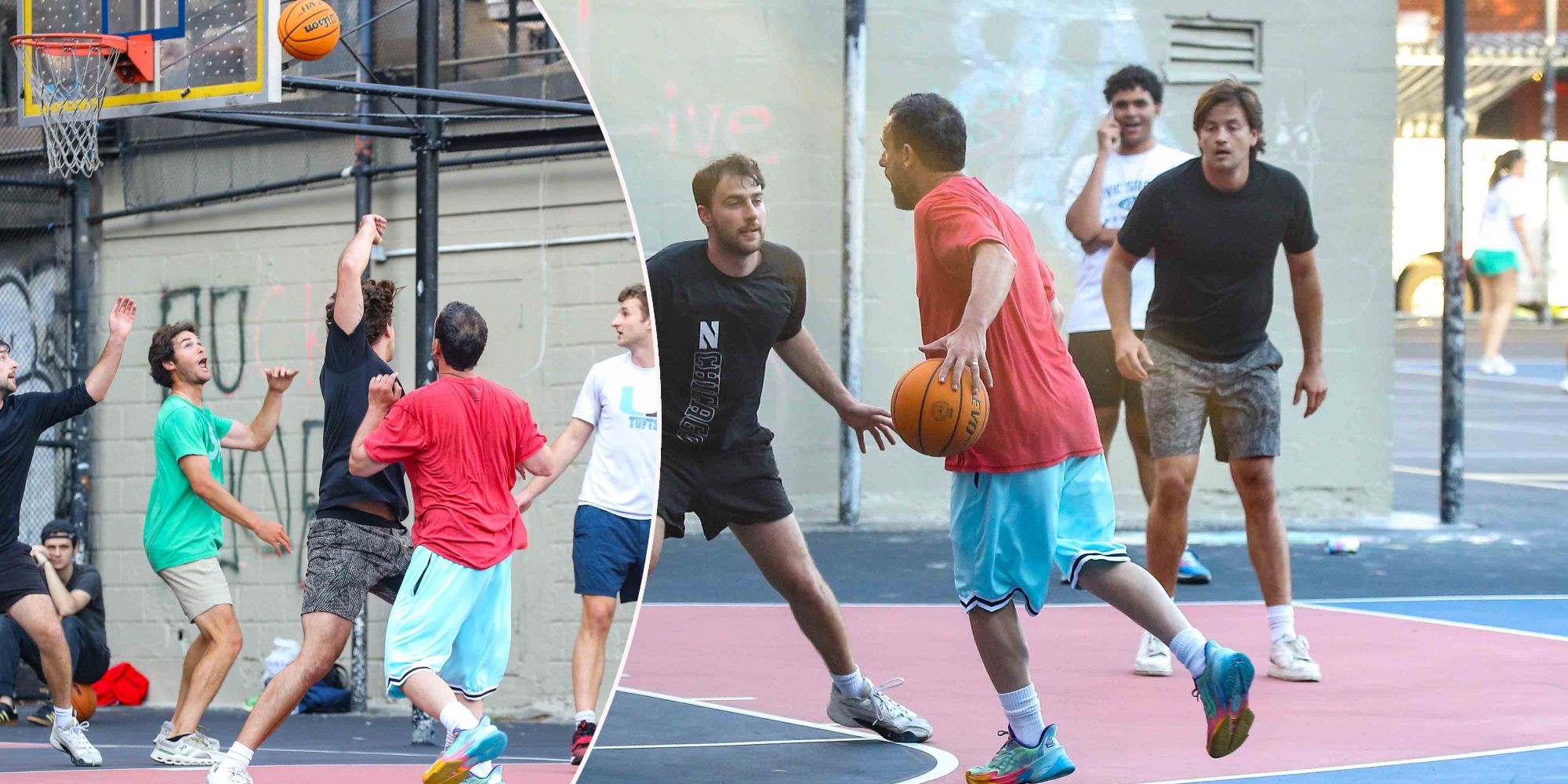 Wer spielt den hier Basketball?