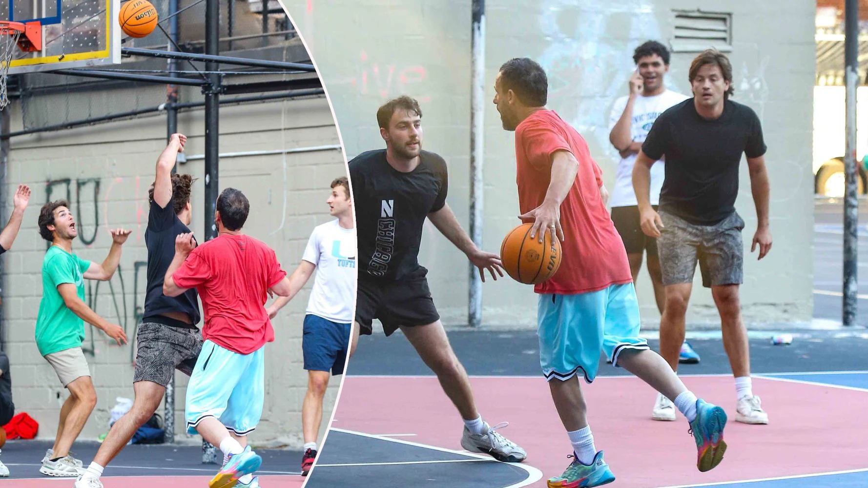 Wer spielt den hier Basketball?