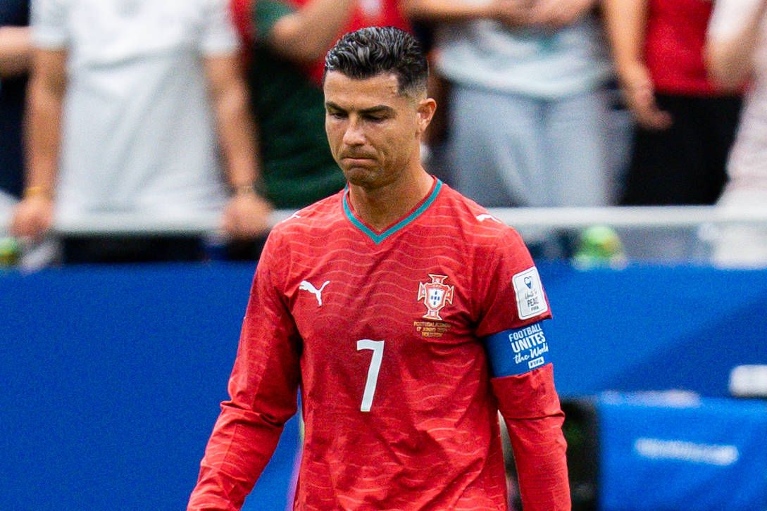Fußball-Gigant Cristiano Ronaldo enttäuschte gegen DR Kongo. 