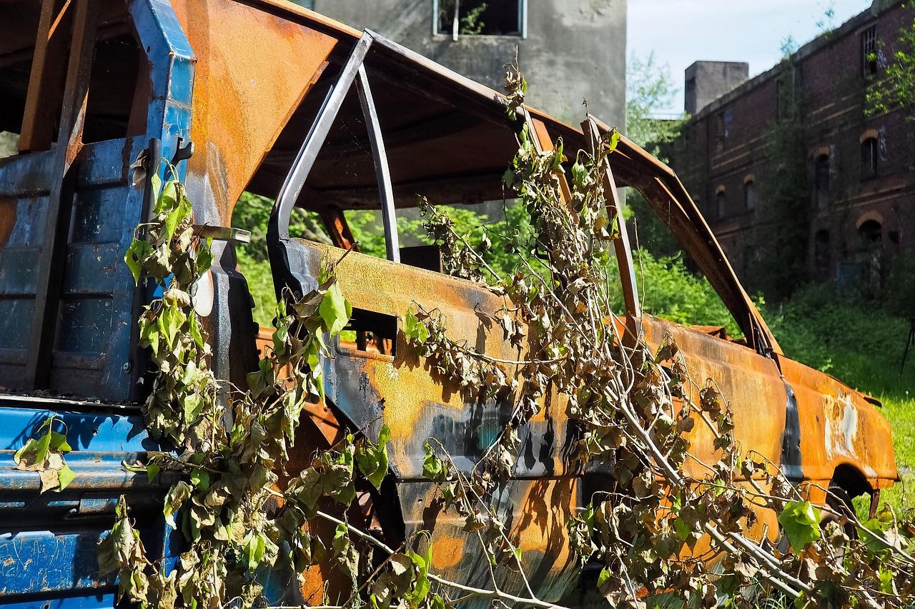 Stillgelegte Autofabrik