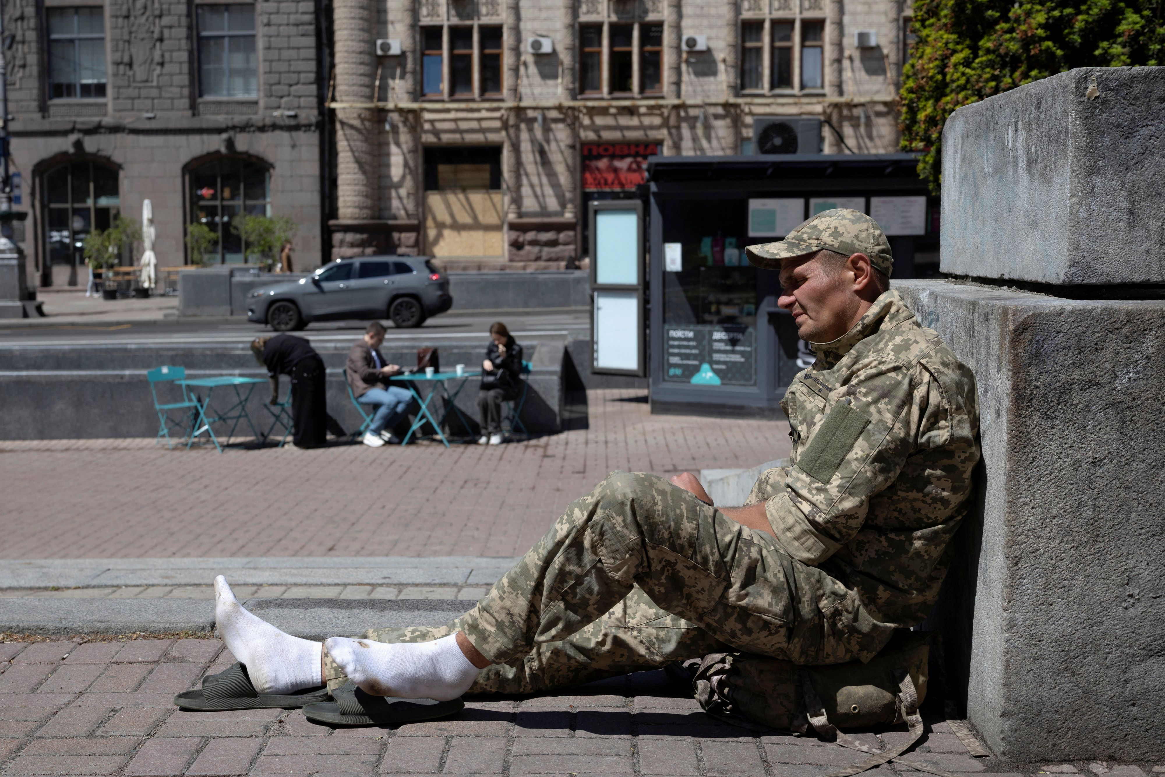 Ukrainischer Soldat
