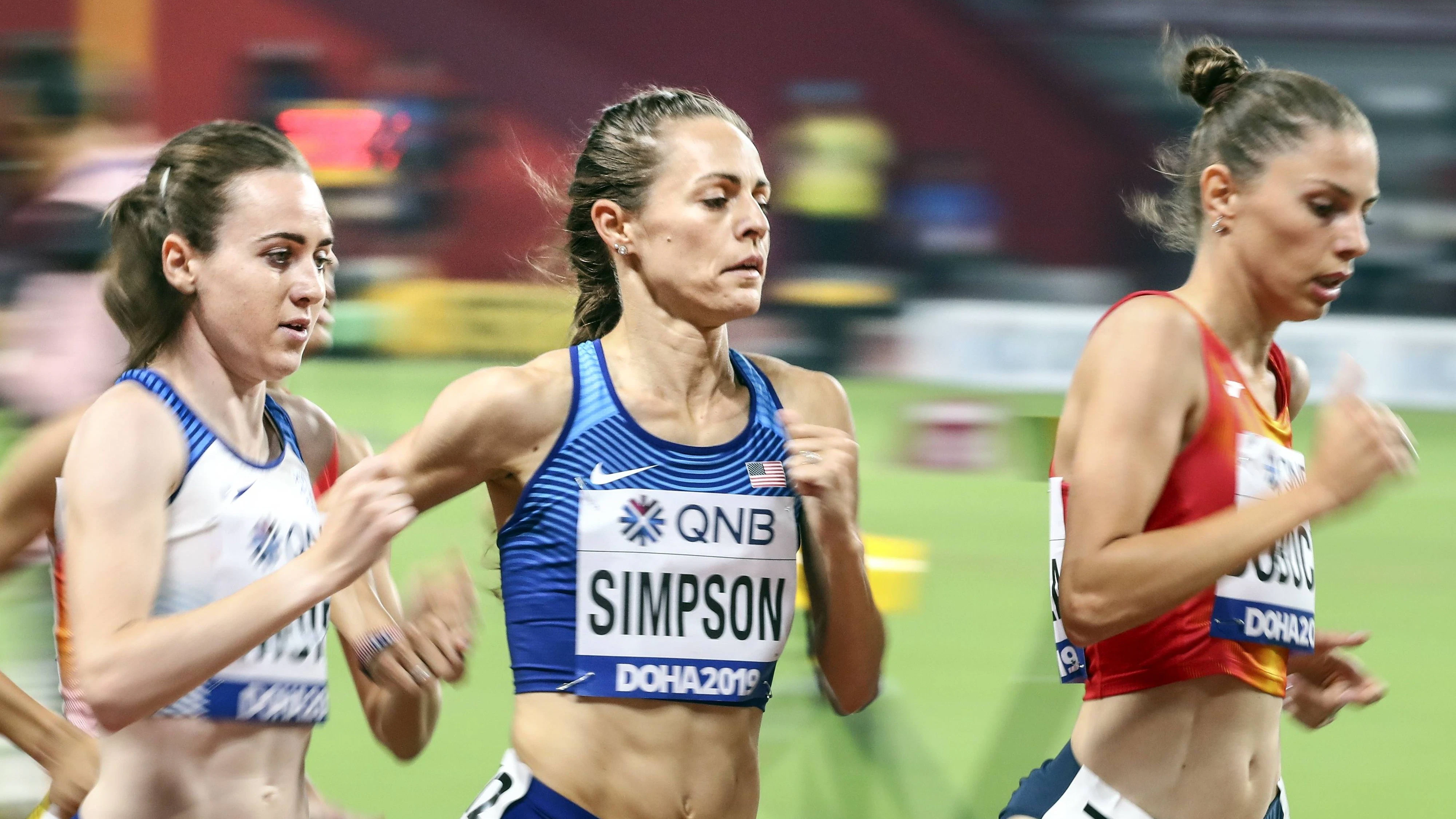 World Athletics Championships in Qatar DOHA, QATAR - OCTOBER 02: Jenny Simpson C of USA competes in the Women s 1500m during day six of 17th IAAF World Athletics Championships Doha 2019 at Khalifa International Stadium on October 02, 2019 in Doha, Qatar. Doha Qatar. Editorial use only. Please get in touch for any other usage. PUBLICATIONxNOTxINxTURxUSAxCANxUKxJPNxITAxFRAxAUSxESPxBELxKORxRSAxHKGxNZL Copyright: x2025xAnadoluxSerhatxÃaÄüdaÅüx