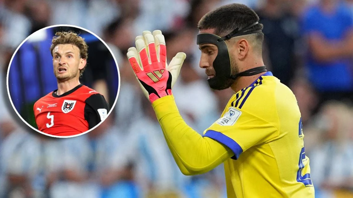 Auch Algeriens Tormann Luca Zidane hat einen Kieferbruch erlitten. 