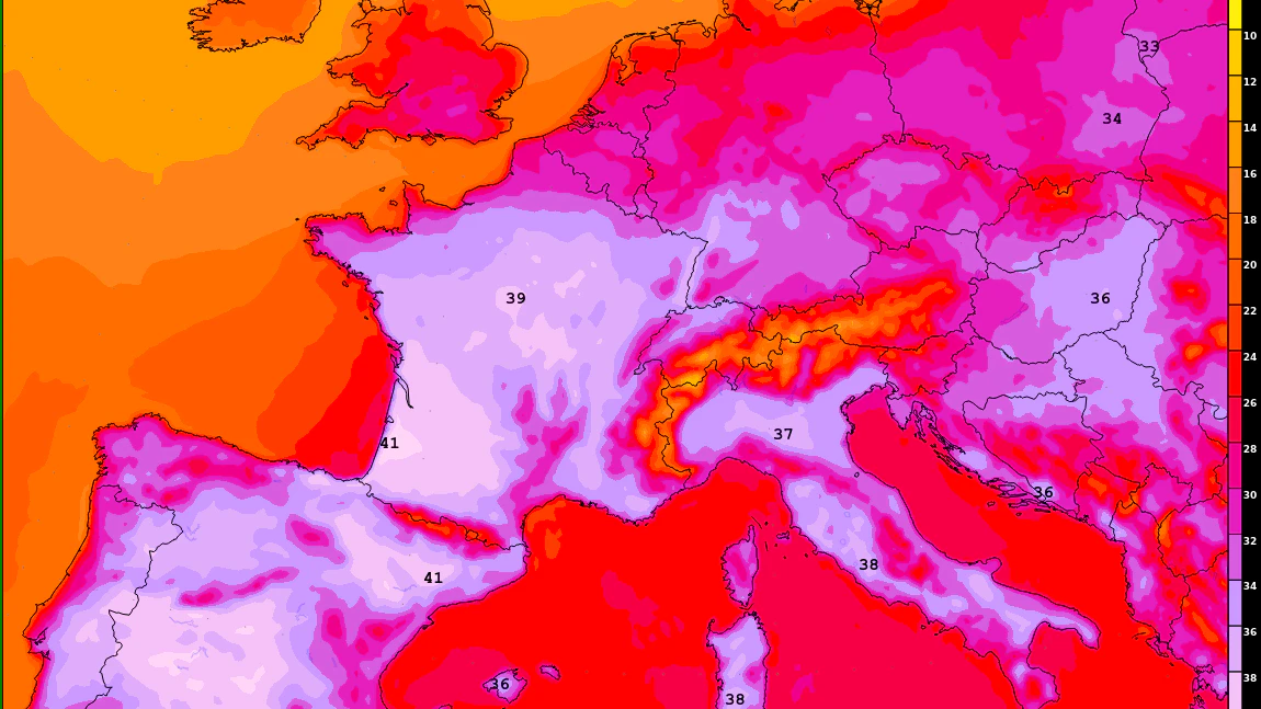 Bei Höchstwerten zwischen 28 und 34 Grad ist die Luft auch am Sonntag drückend schwül.