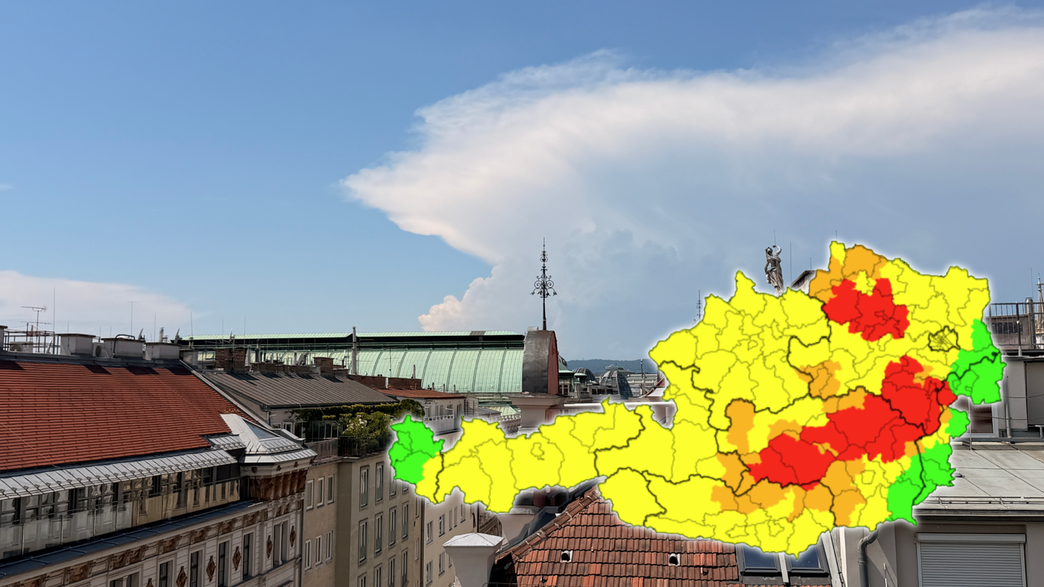Heute.at - 82 l/h – Hagel-Gewitter führt zu ersten Problemen