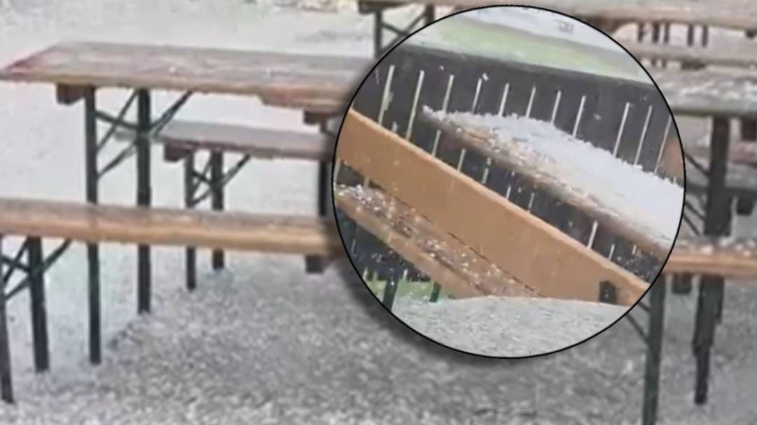 Ein heftiges Gewitter samt Hagel ging am Samstag im Raum Leoben nieder. 