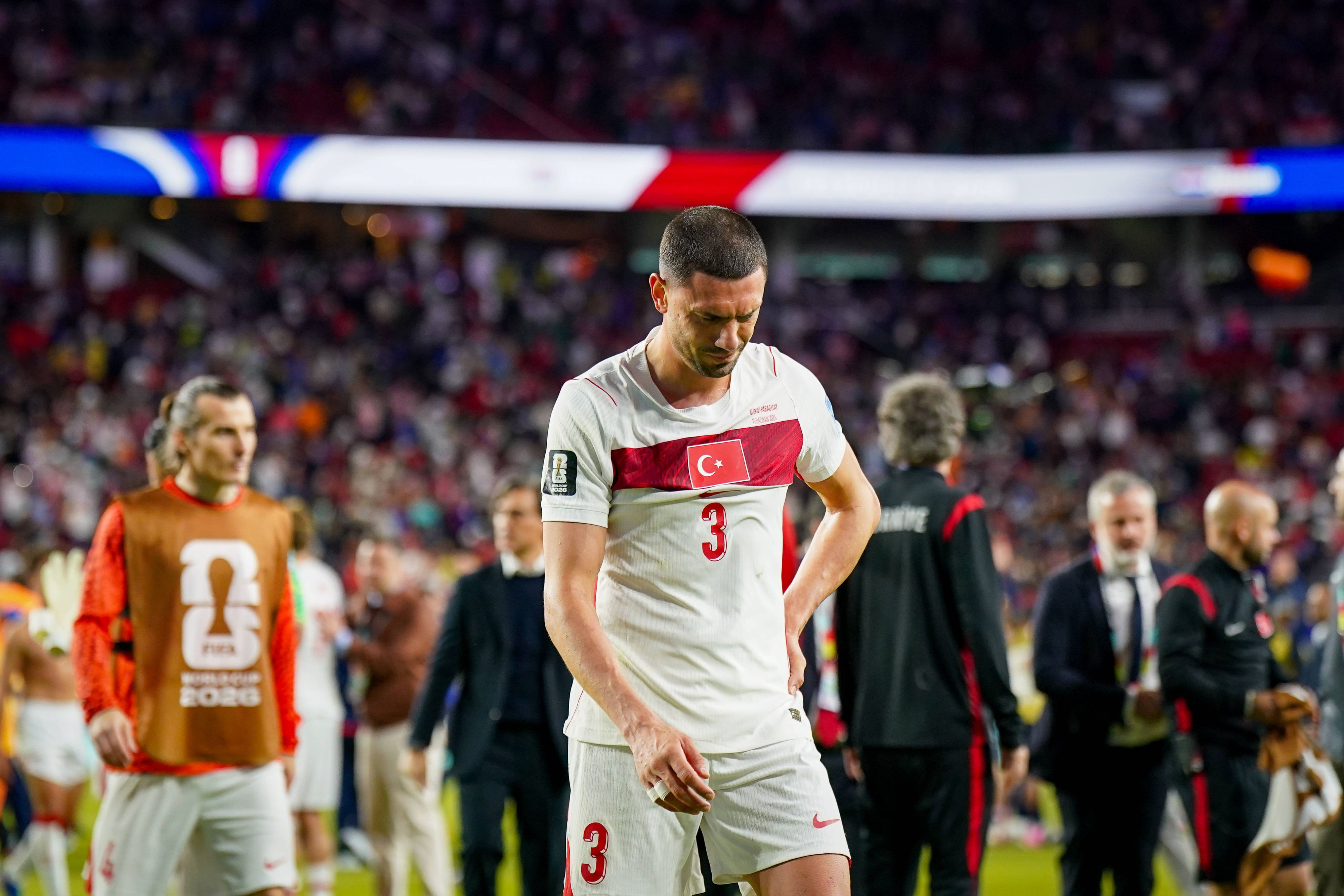 Einer der türkischen Unglücksraben im Bild: Merih Demiral.