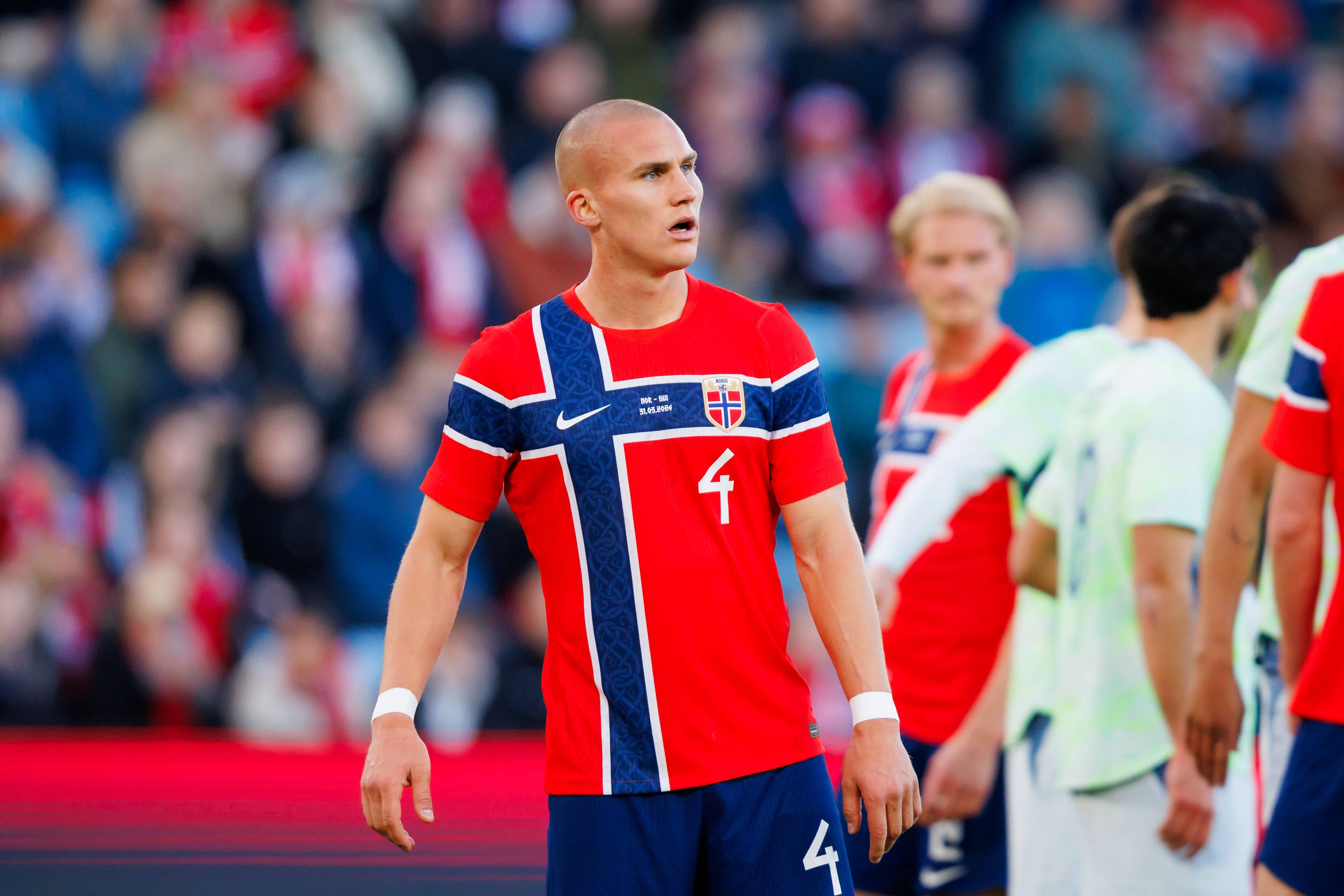 Norwegen-Teamspieler Leo Skiri Östigard verfolgte die Geburt seines Kindes per Facetime. 