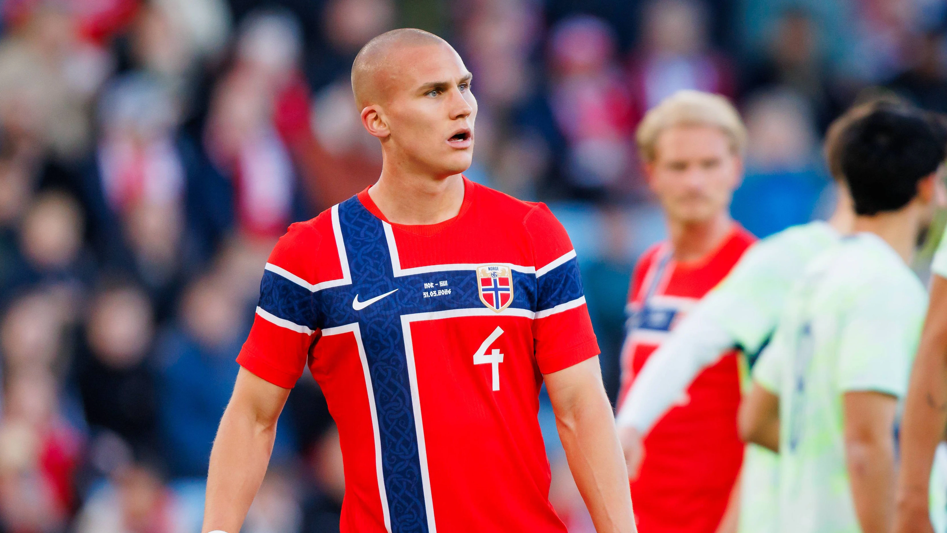 Norwegen-Teamspieler Leo Skiri Östigard verfolgte die Geburt seines Kindes per Facetime. 
