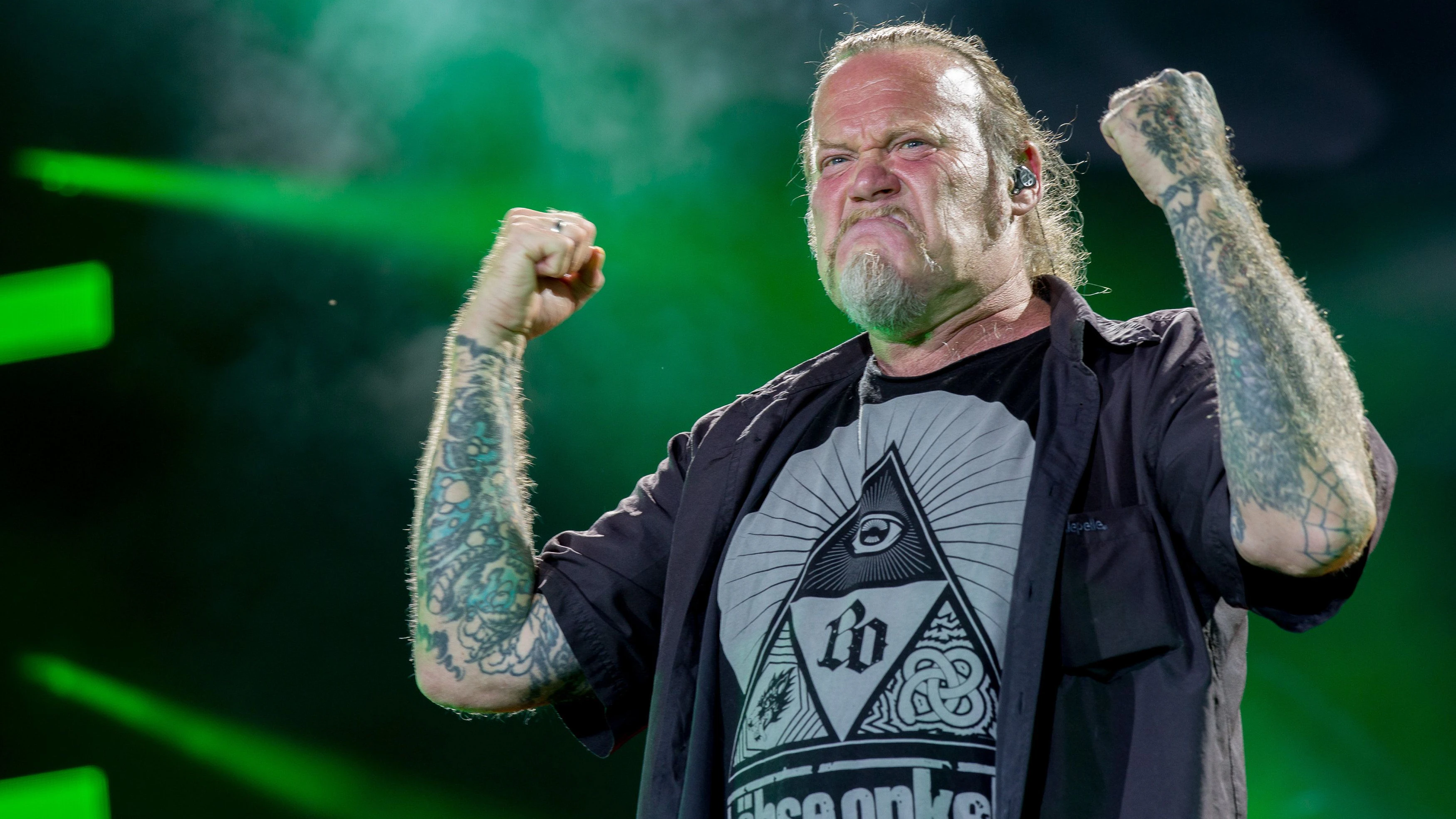 31.08.2019, Airfield, Hartenholm, GER, Wernerrennen 2019, Headliner In Extremo und die Boehsen Onkelz treten am Samstag Abend auf und sind letzter Hoehepunkt des Festivals, im Bild Boehse Onkelz // during the Werner Race 2019, Headliner In Extremo and the Boehsen Onkelz perform on Saturday night and are the last highlight of the festival at the Airfield in Hartenholm, Germany on 2019/08/31. EXPA Pictures © 2019, PhotoCredit: EXPA/ Eibner-Pressefoto/ Dirk_Jacobs *****ATTENTION - OUT of GER*****