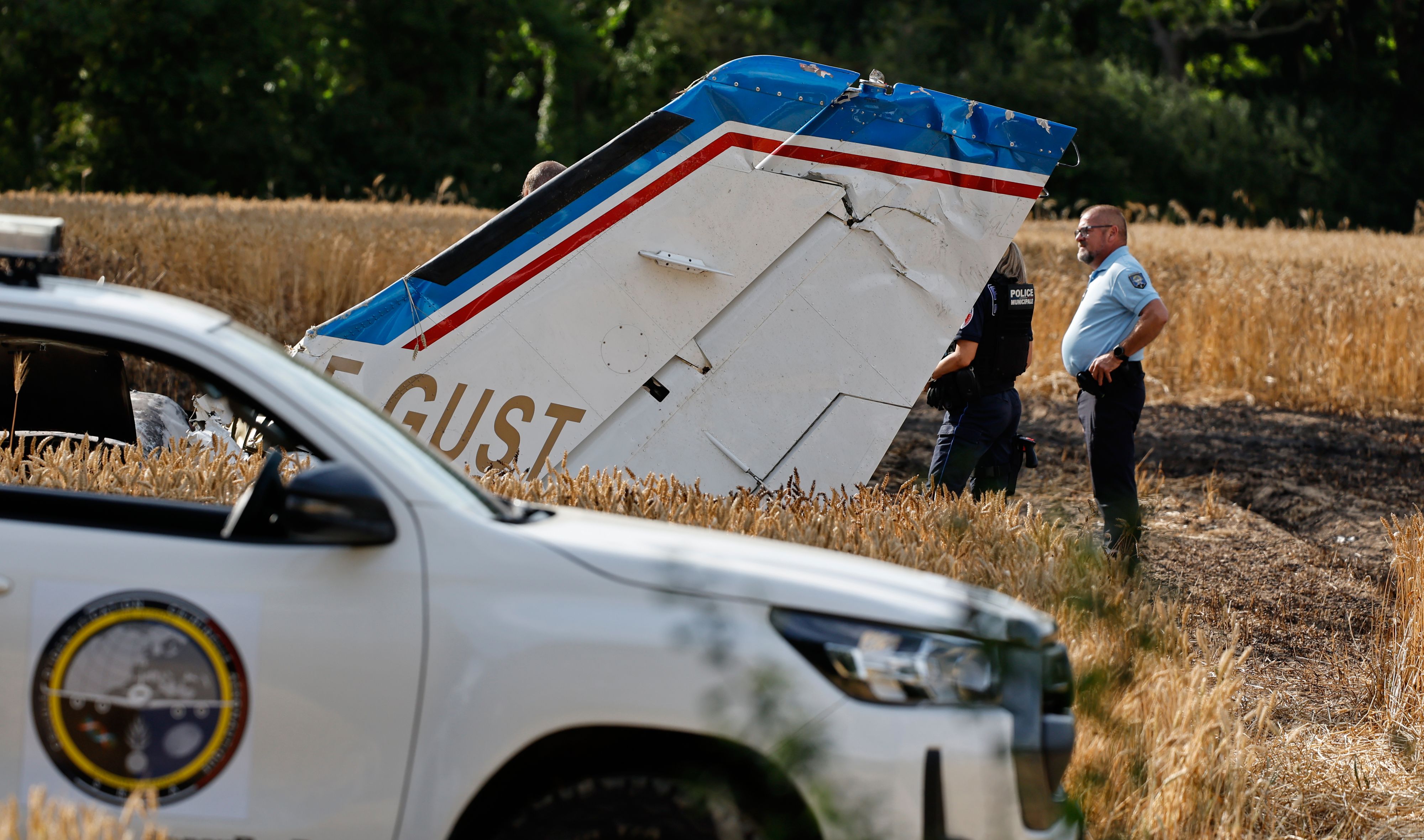 Das Wrack der Cessna 421. Ubisoft Co-Gründer <strong>Claude Guillemot</strong> starb beim Absturz.