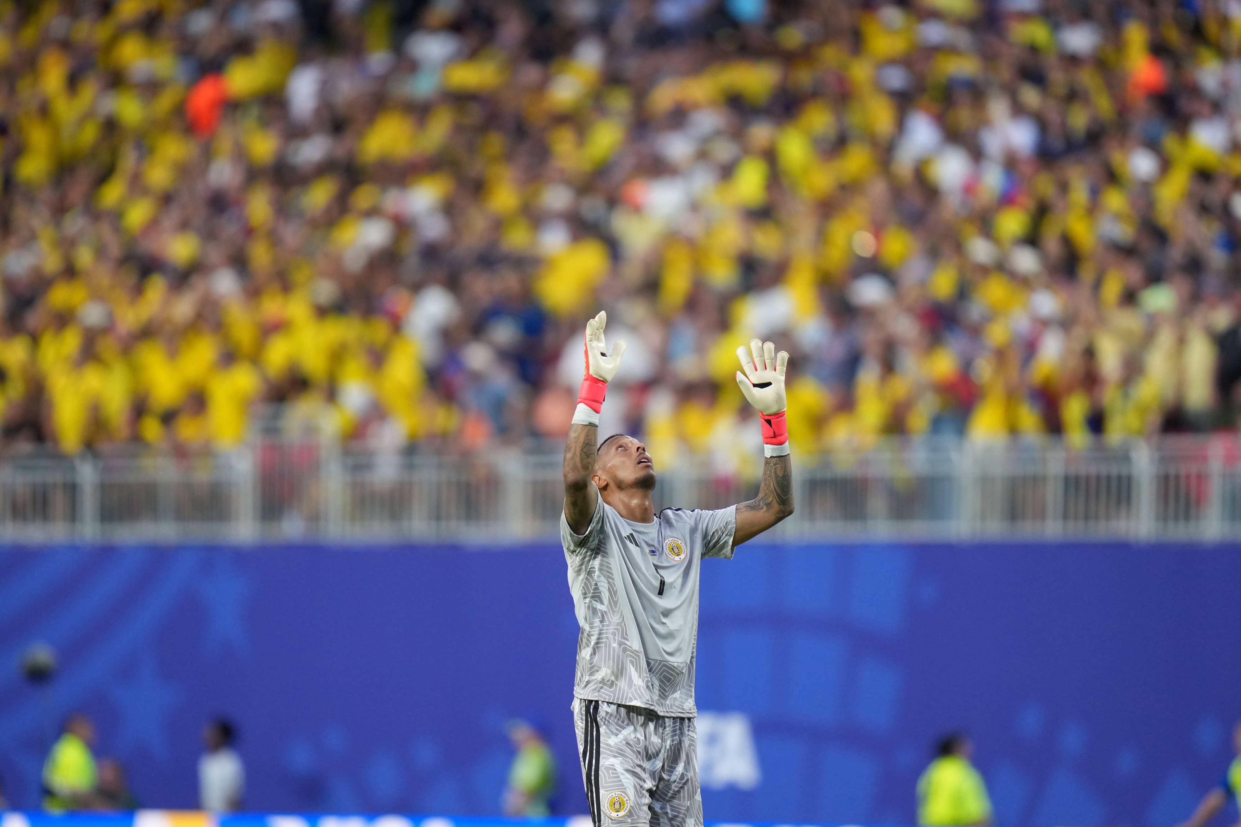 Eloy Room warf sich zu 15 Paraden gegen Ecuador. 
