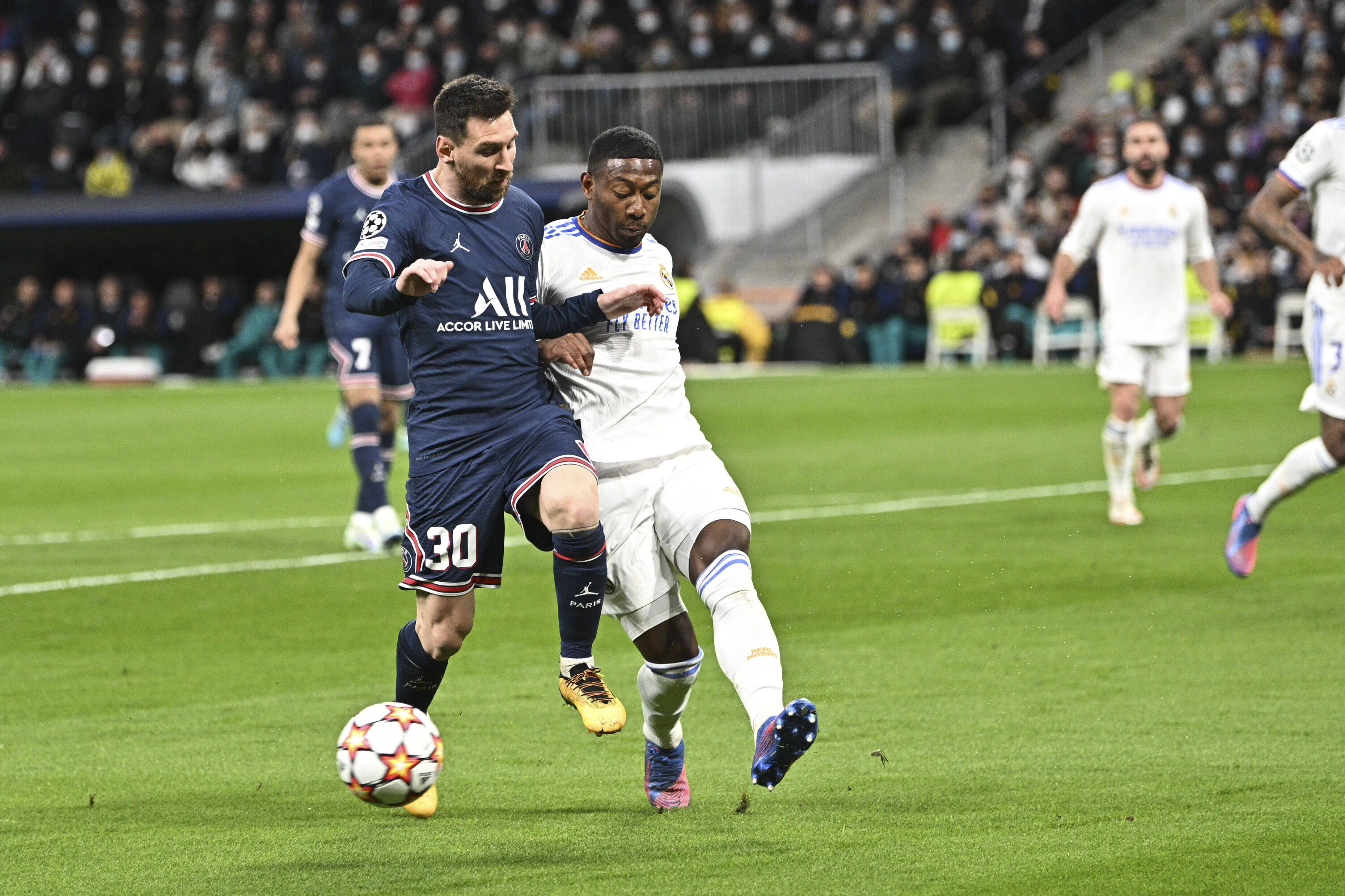 Alaba stoppte Messi 2022 in der Champions League.