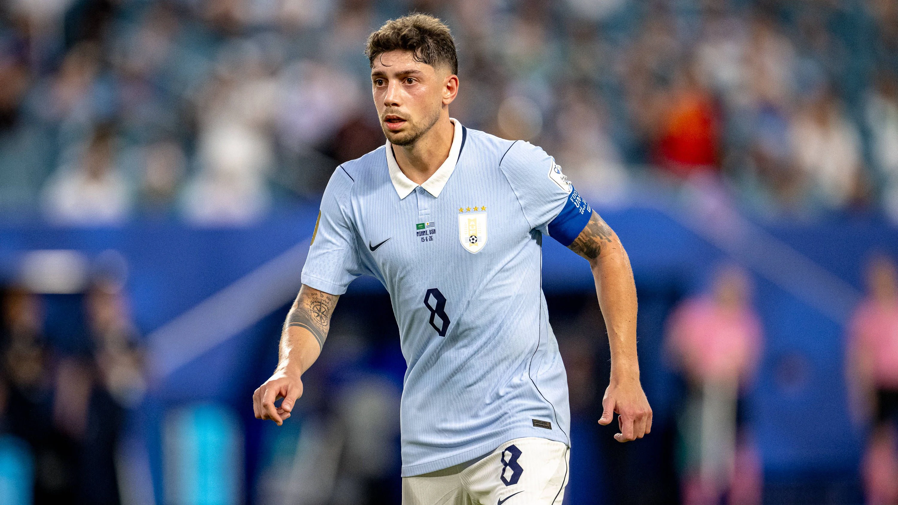 Federico Valverde führt Uruguay als Kapitän an. 