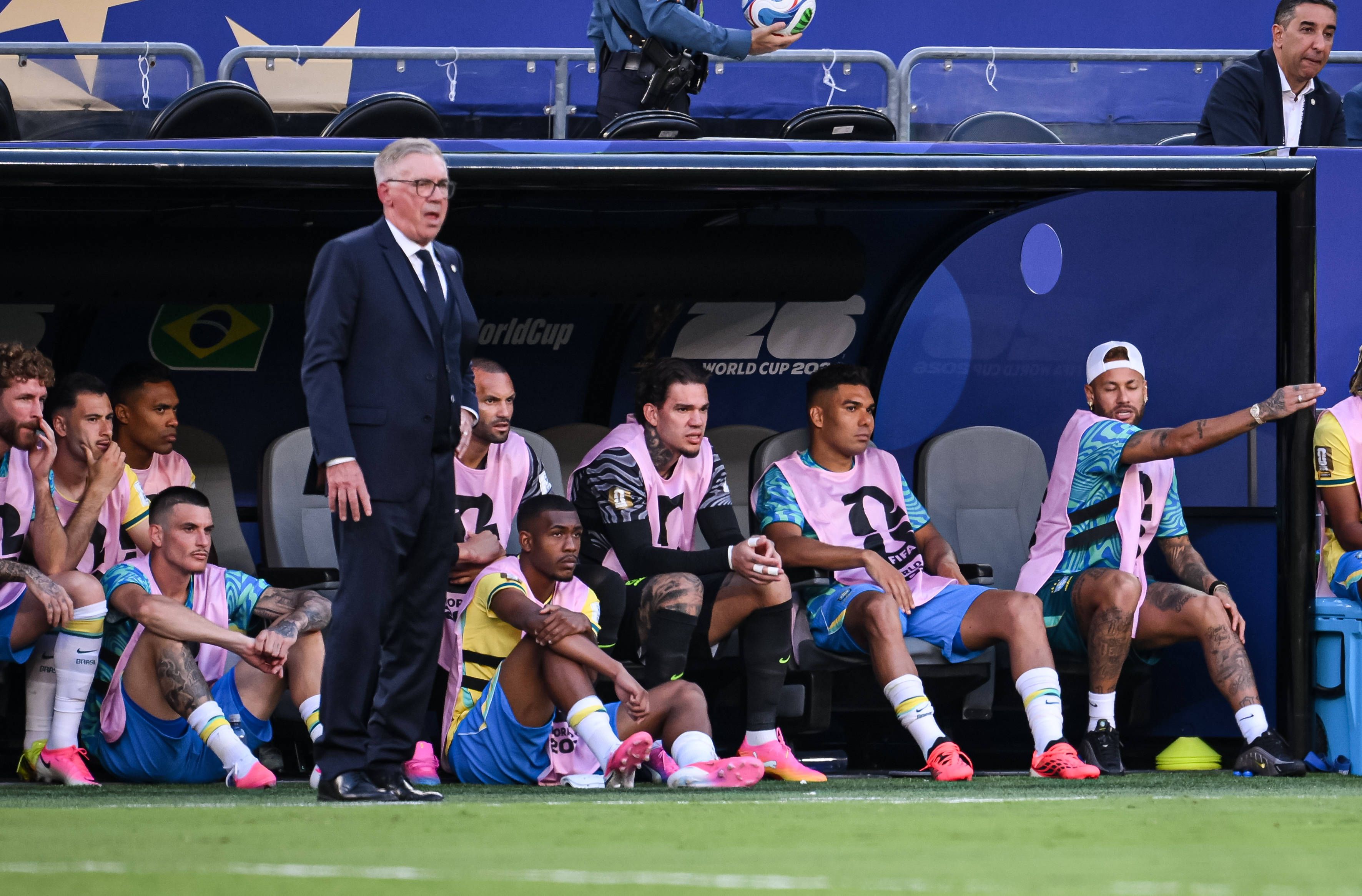 Casemiro auf der Bank von Brasilien.