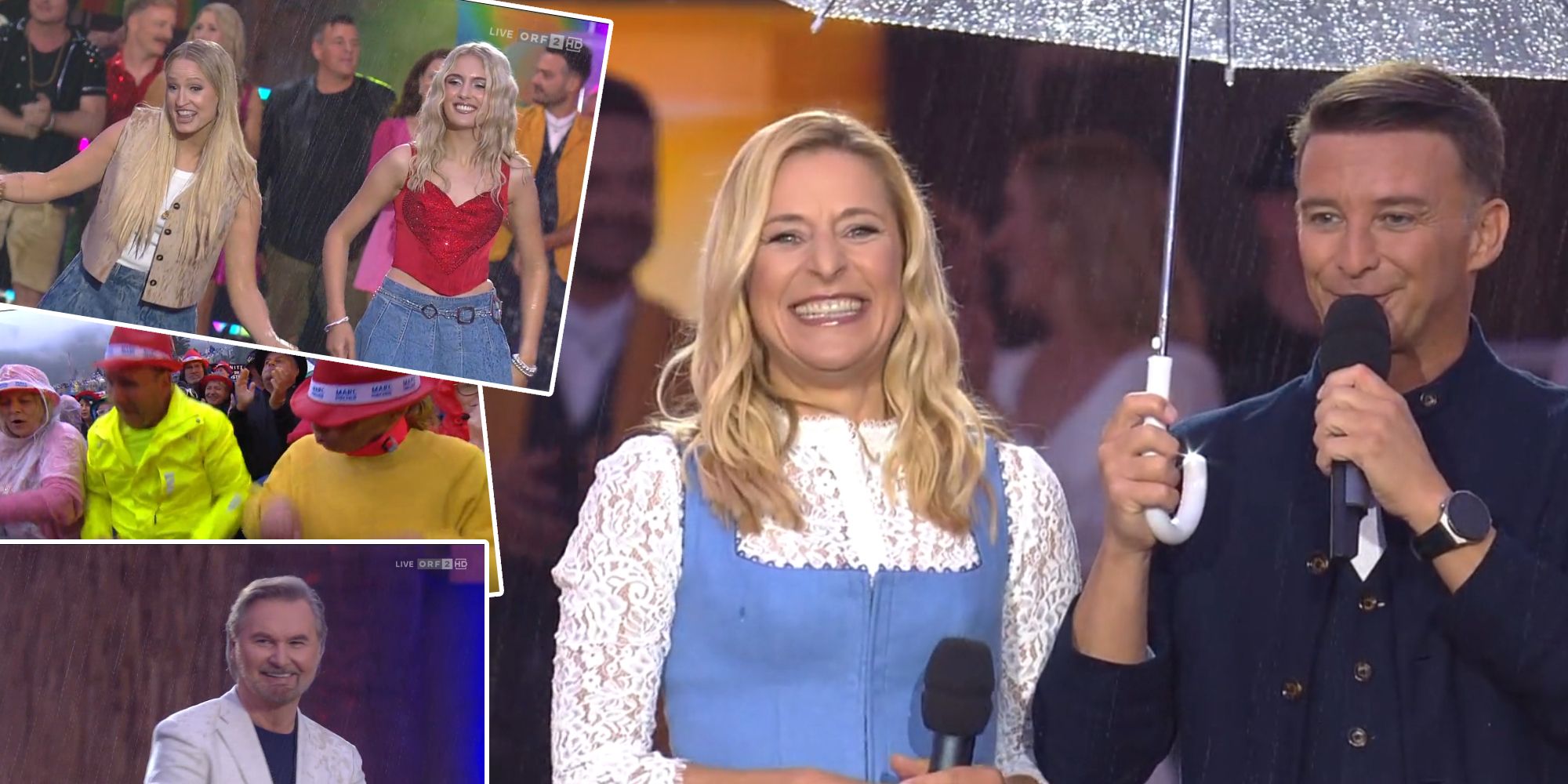 Stefanie Hertel und Marco Ventre versuchten für Stimmung zu sorgen.