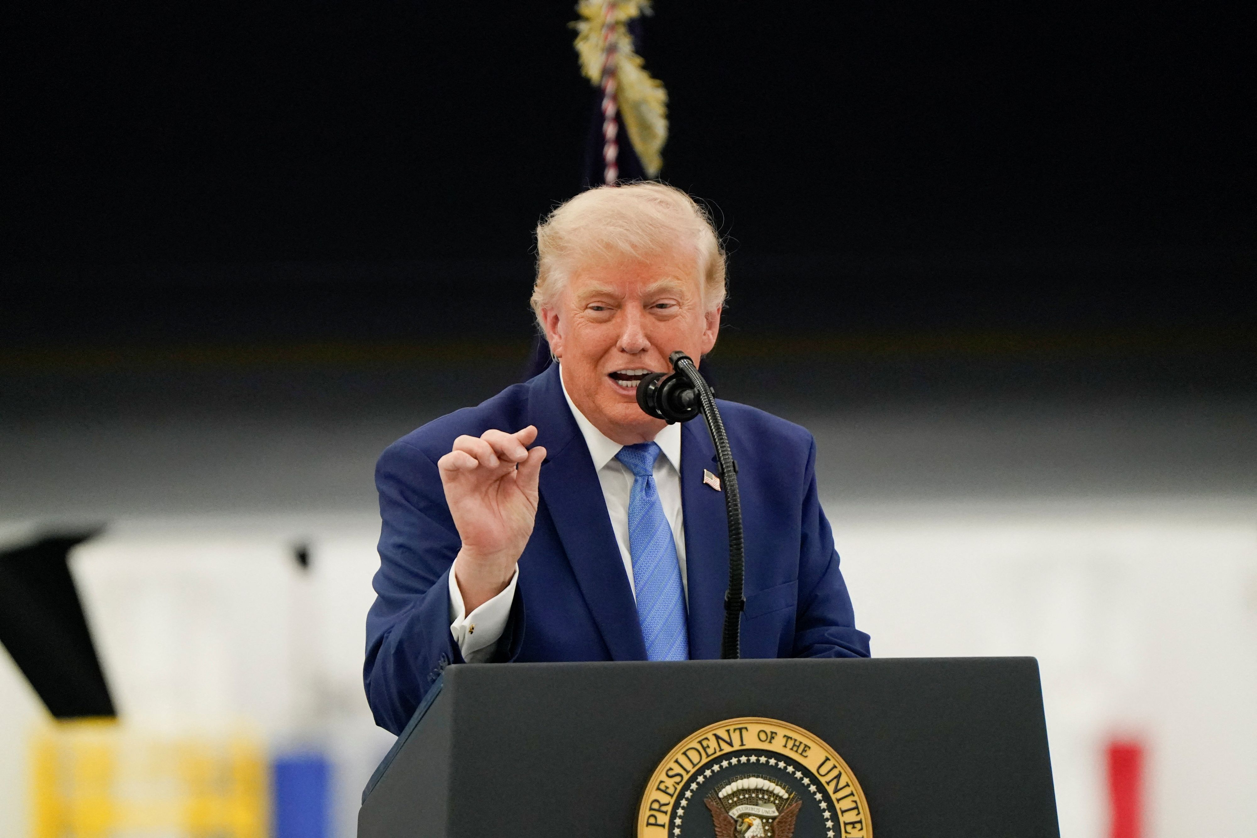 Donald Trump richtet erneut drohende Worte in Richtung Teheran. 