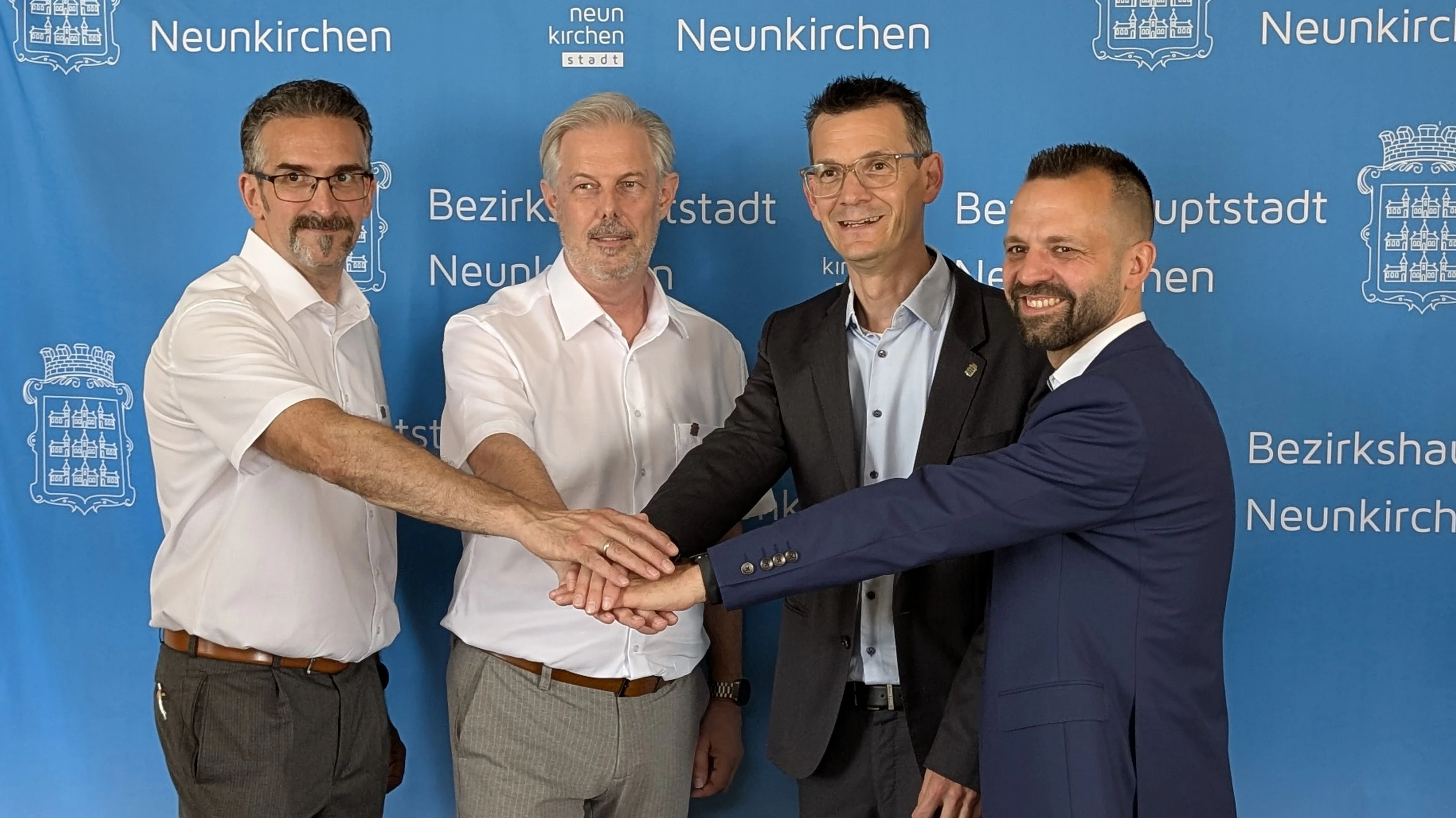 vlnr: Andreas Reither (SP), Günther Kautz (SP), Peter Teix (VP), Armin Zwazl (VP) 
