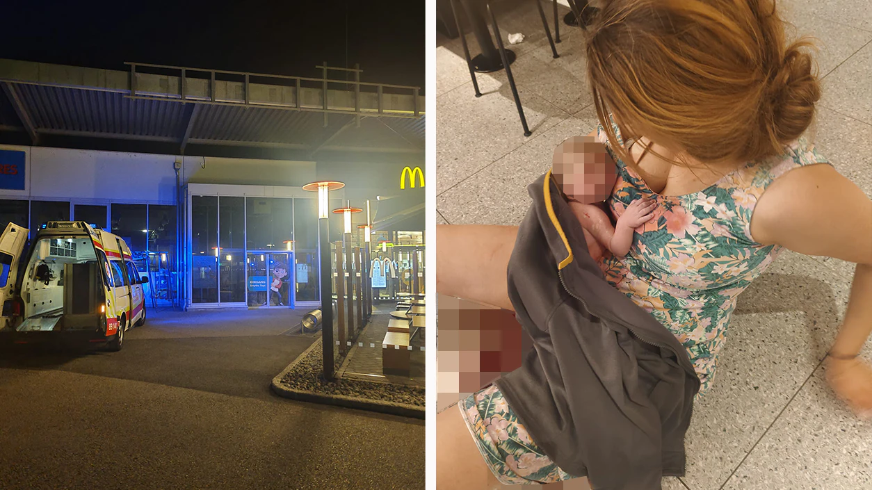 Monica und die kleine Emily sind wohlbehalten im Spital.