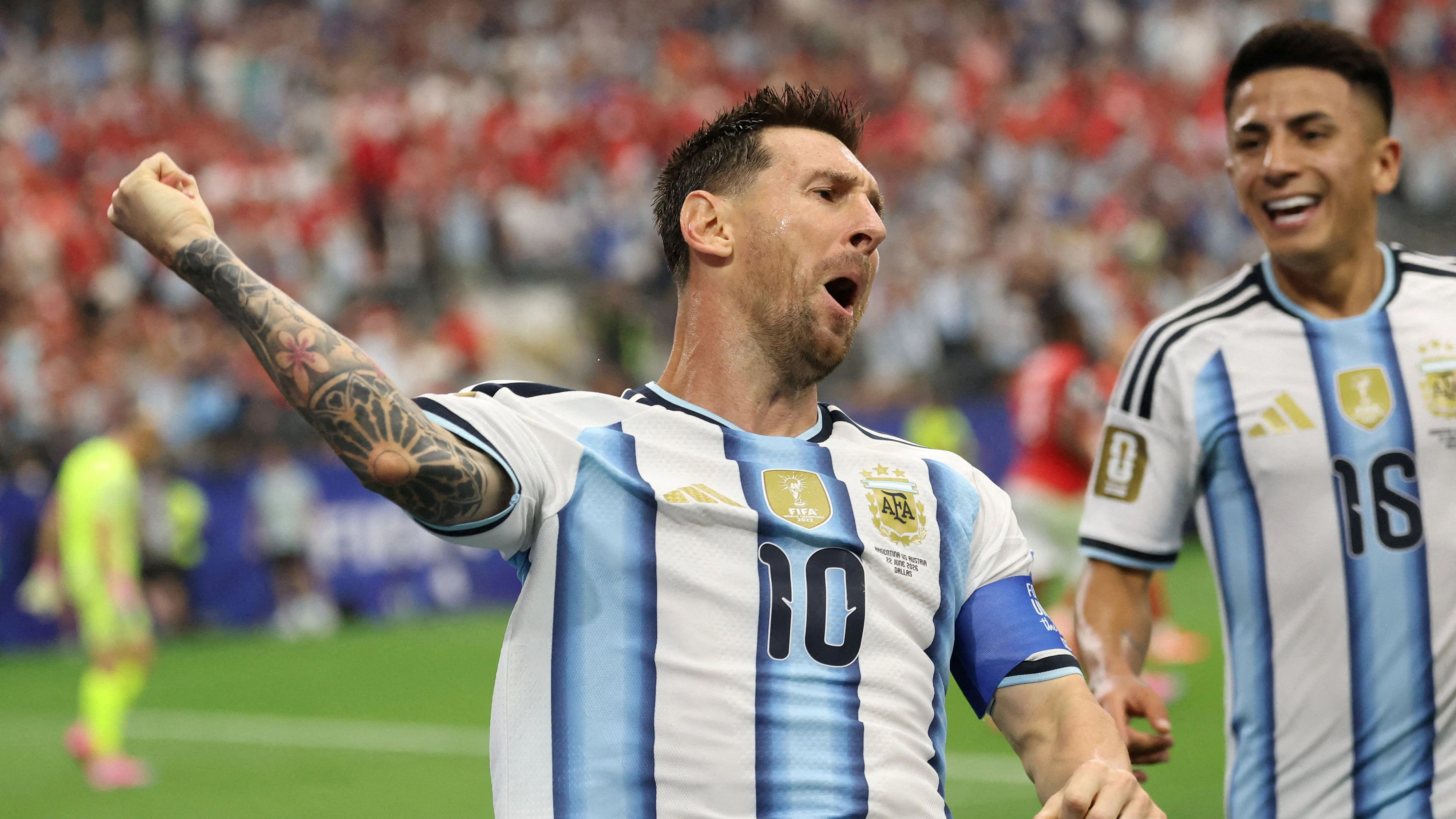 Messi jubelte über das 1:0. 