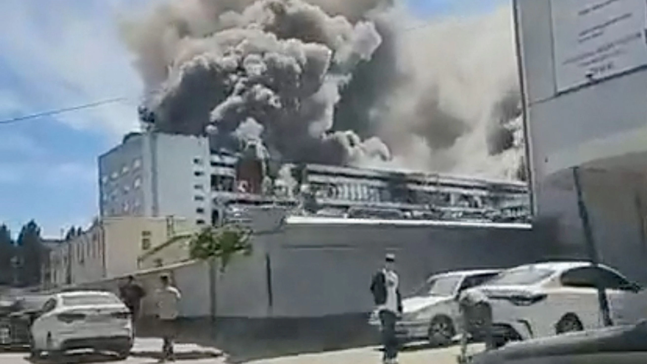 Smoke billows from a production plant following a Ukrainian attack, according the local governor, in the course of Russia-Ukraine conflict, in Voronzeh, Russia June 22, 2026 in this screen grab obtained from a social media video. Social Media/via REUTERS  THIS IMAGE HAS BEEN SUPPLIED BY A THIRD PARTY. NO RESALES. NO ARCHIVES.  VERIFICATION  Buildings, walls and trees matched archive and satellite imagery Date verified by regional governor Telegram post which said production facilities at a Voronezh enterprise were damaged on June 22 Ukraine's military said it hit a plant producing electronics for missiles in Voronezh  Corroborating video shared on June 22 also showed fire at the same building  No older versions of the video found posted online before June 22