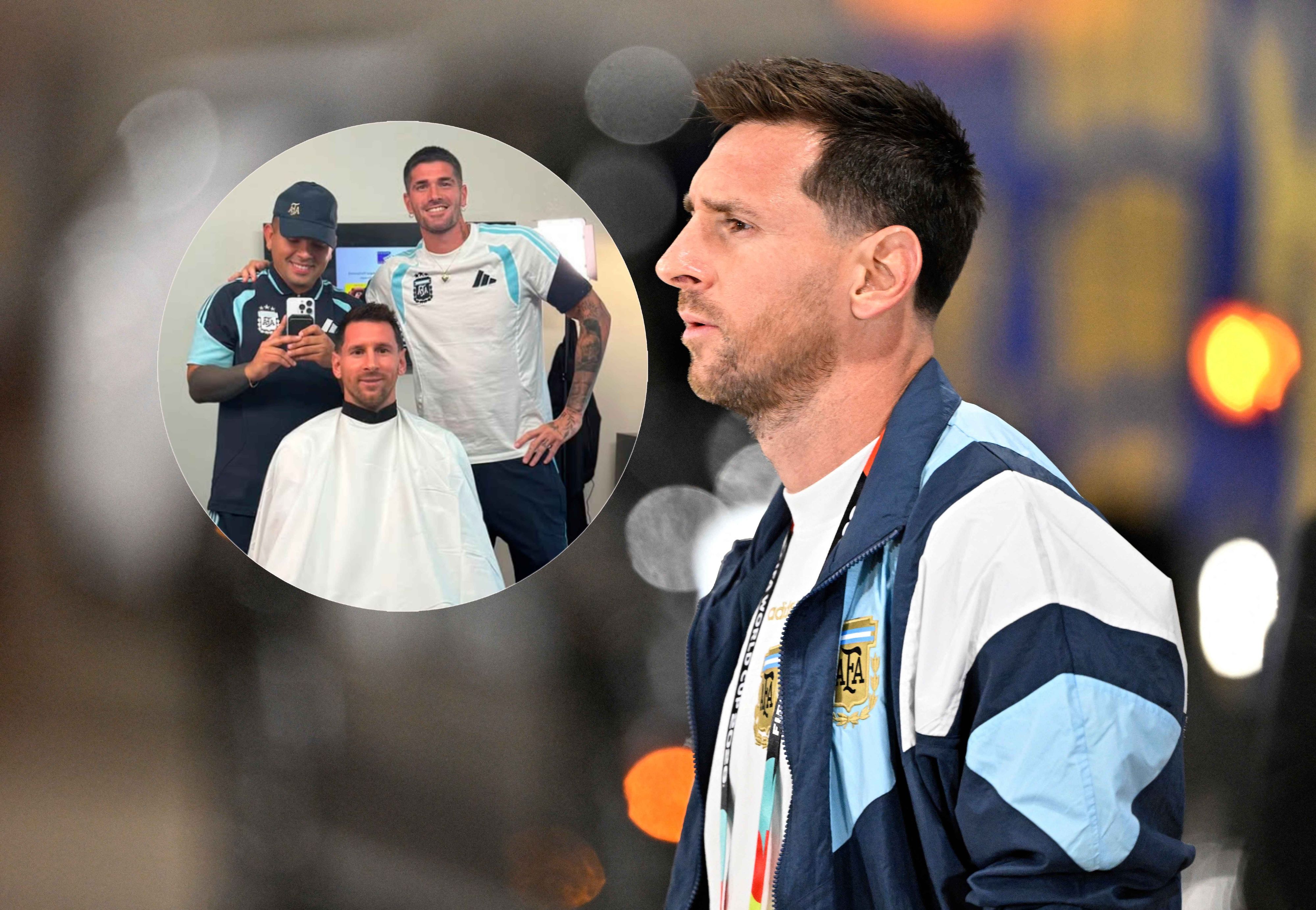 Lionel Messi hat die Haare schön.