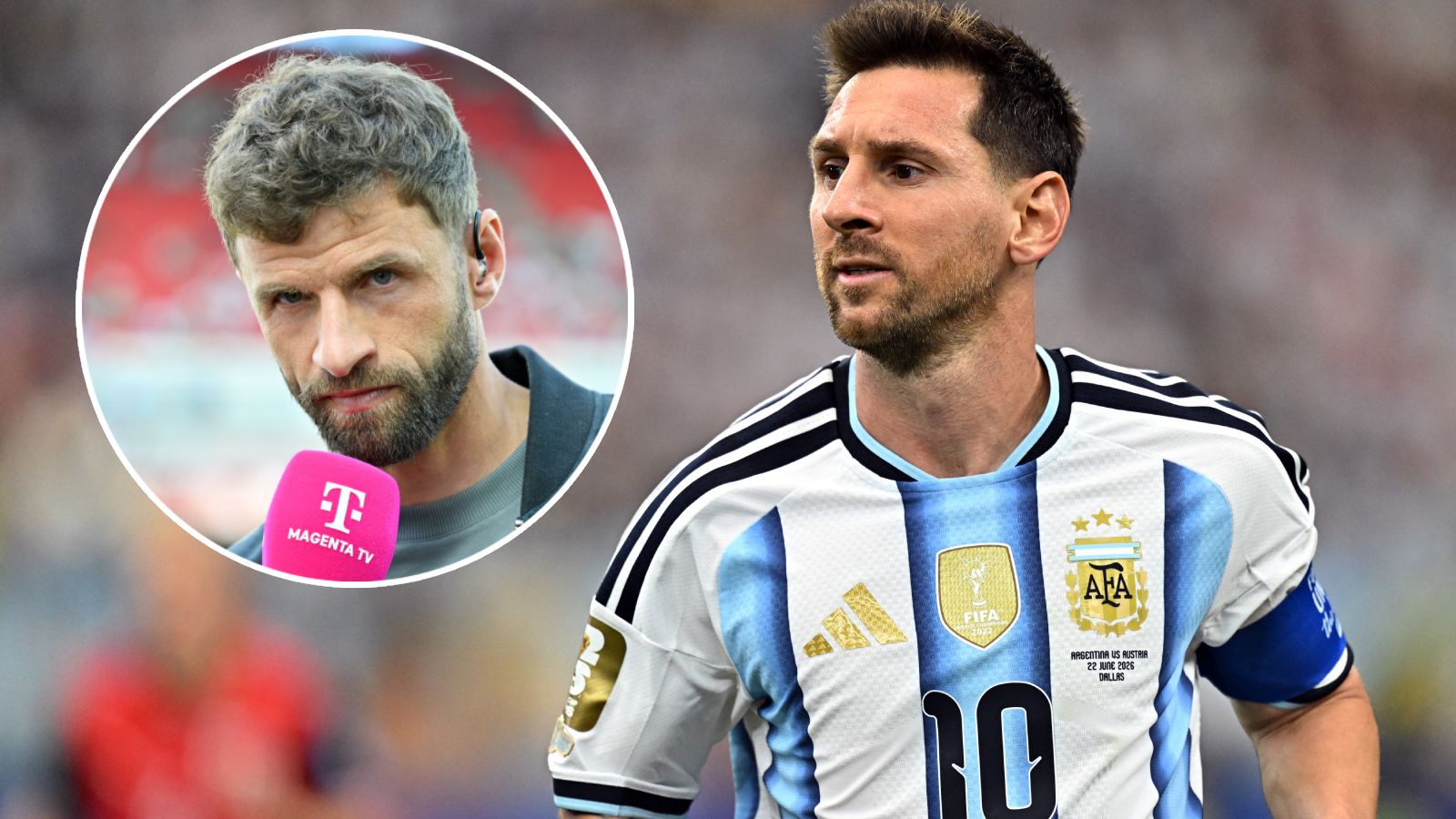 Thomas Müller lobte Lionel Messi.