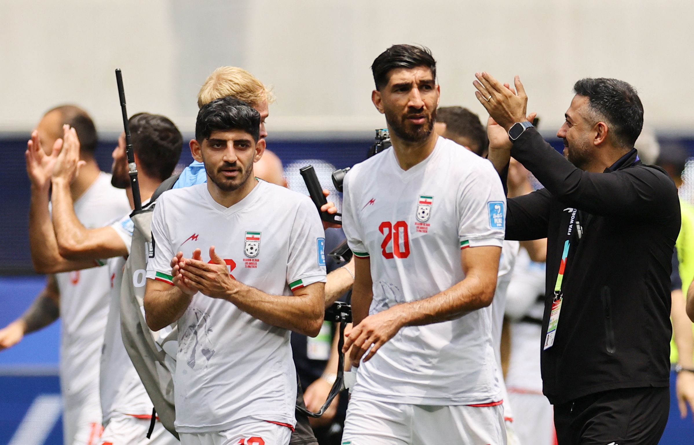 Die Spieler der iranischen Nationalmannschaft.