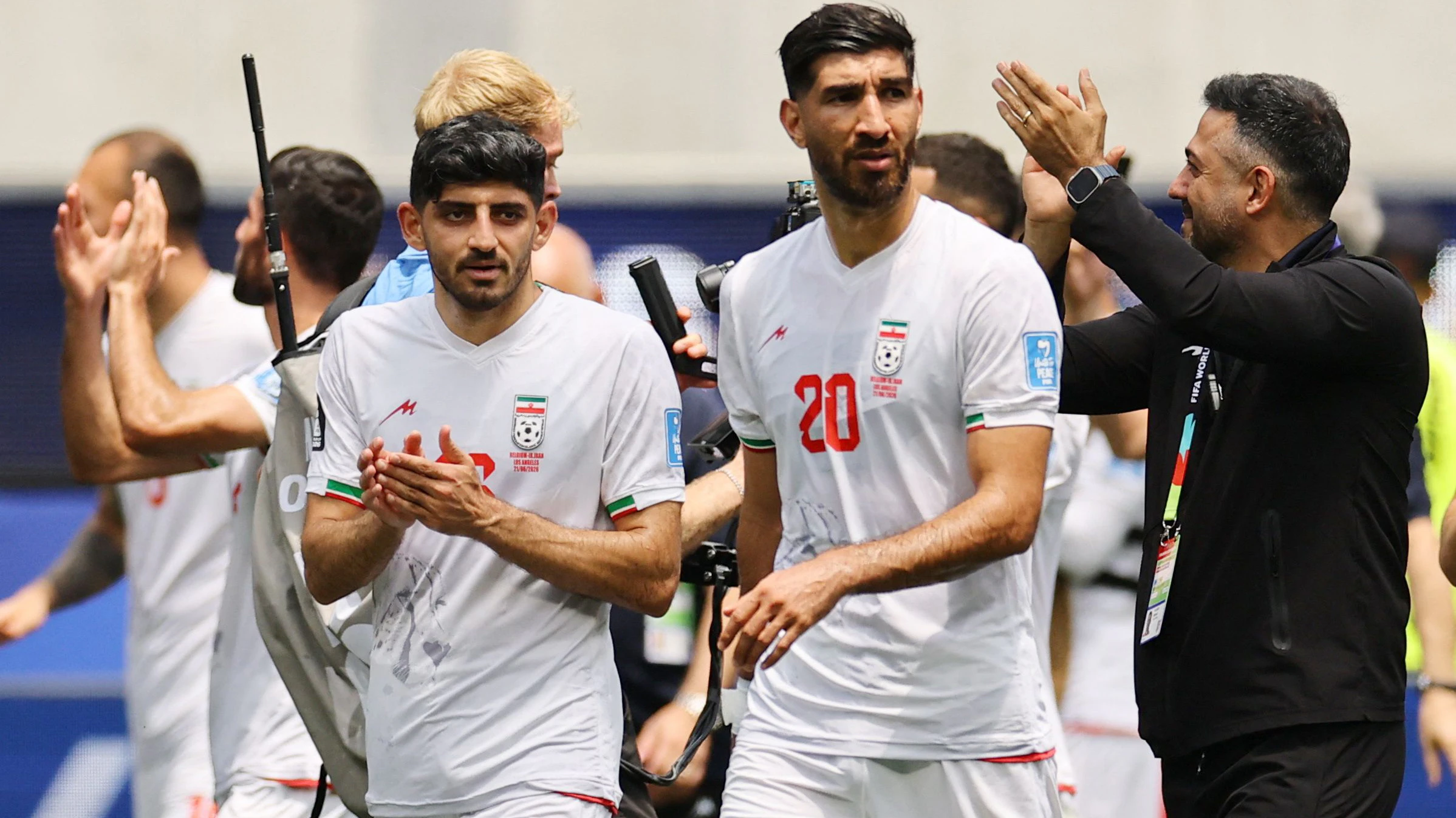 Die Spieler des Irans. 