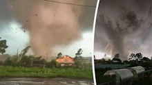 Tornado verwüstet Stadt in Russland