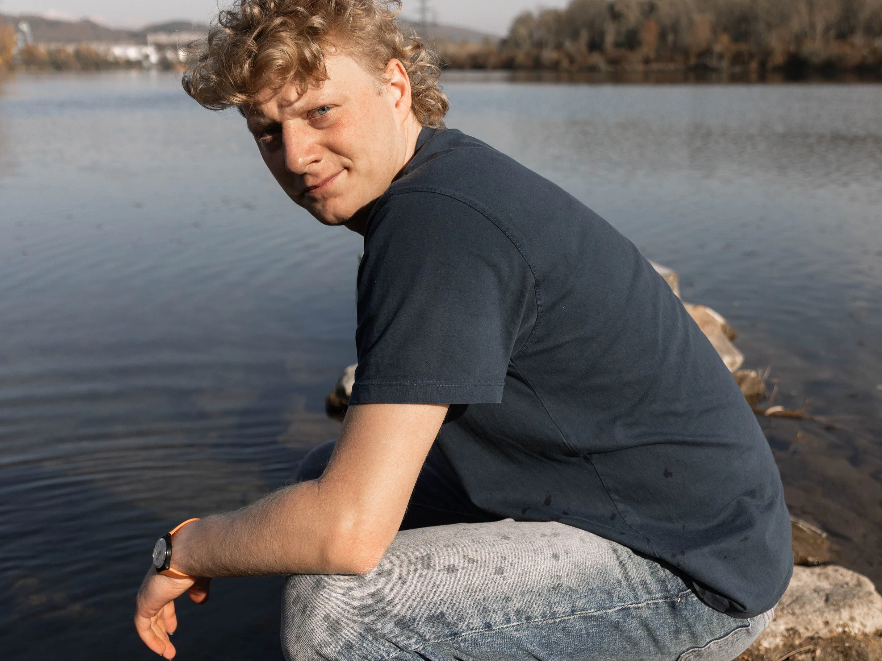 Ahoi-Gemeinderat Clemens Brandstetter will im Süden eine Trauninsel gestalten.