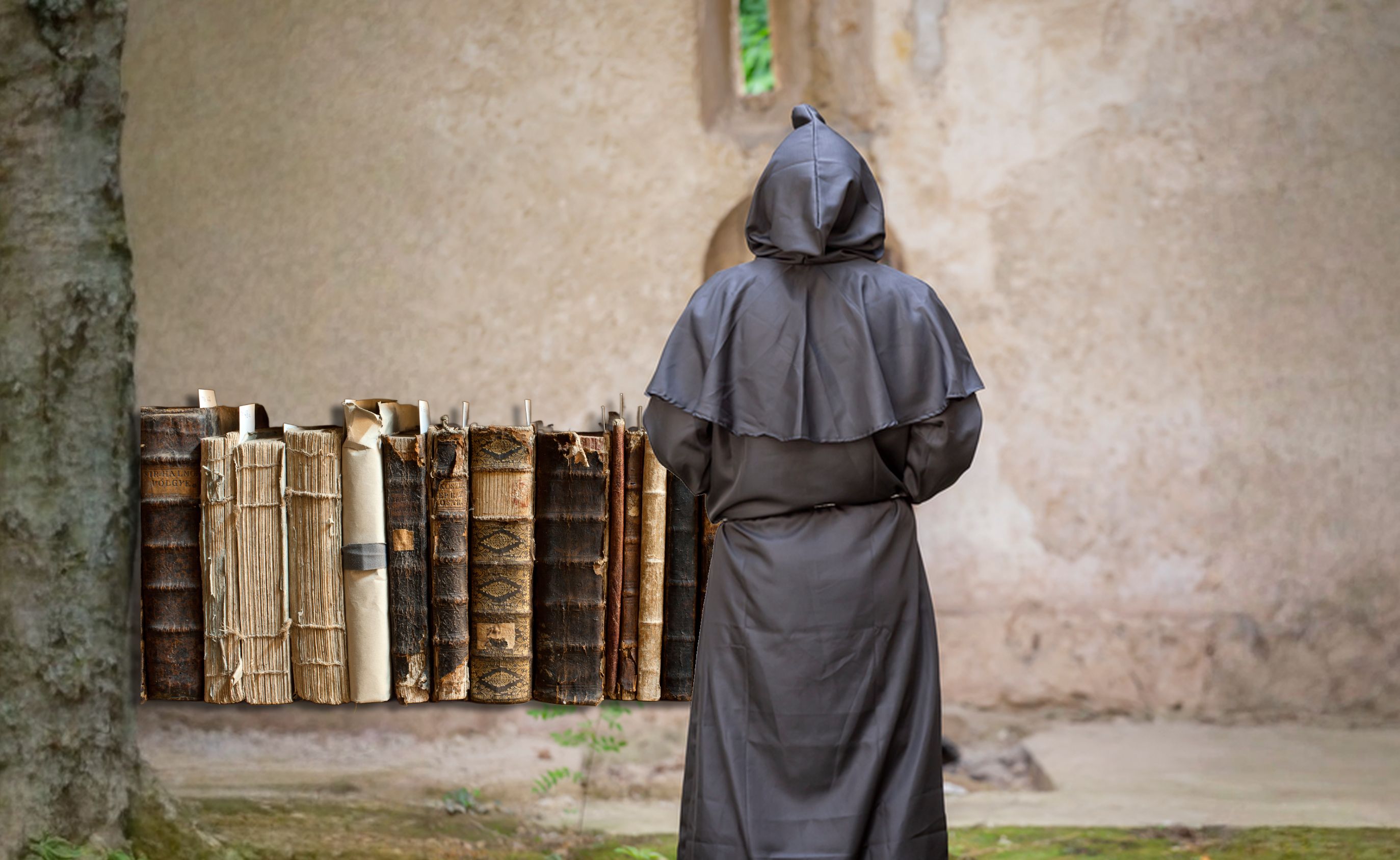 Der Mönch als gemeiner Bücherdieb