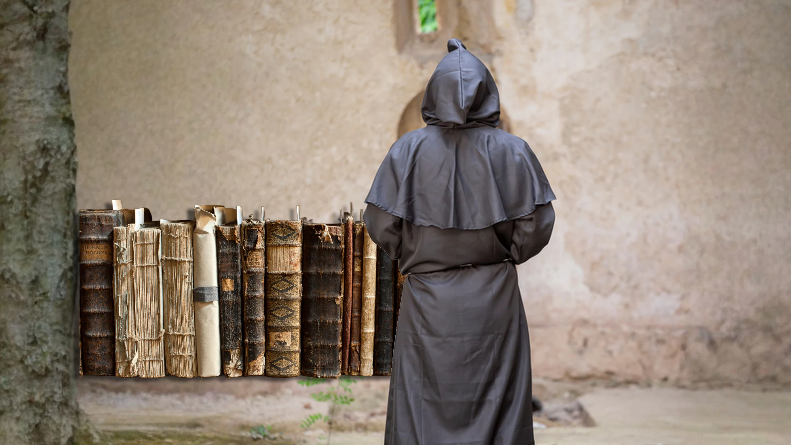 Der Mönch als gemeiner Bücherdieb