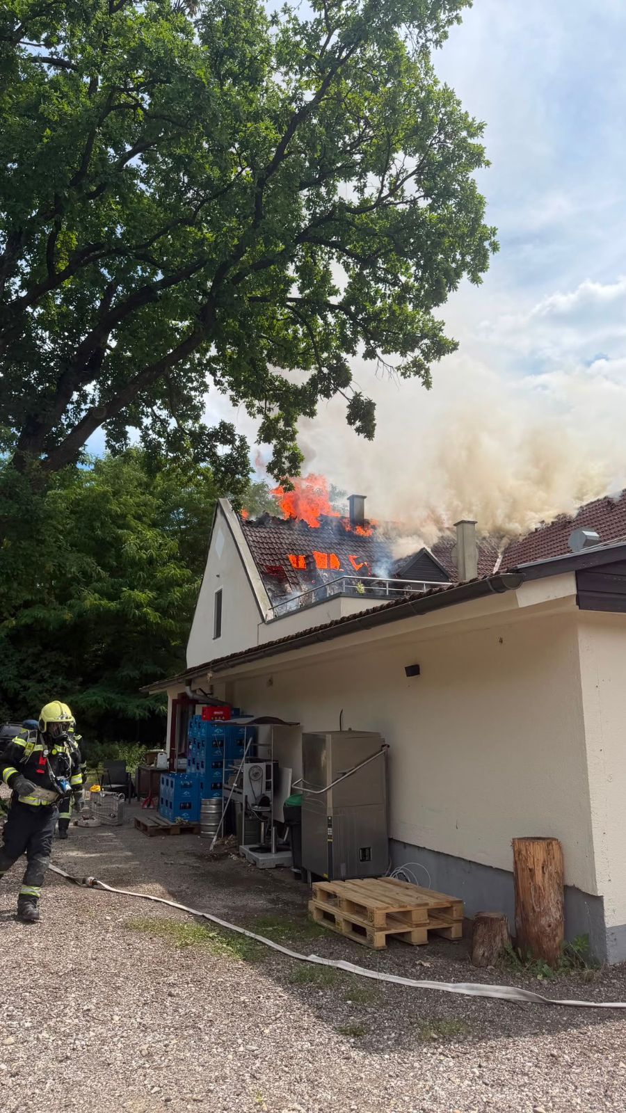 Vier Feuerwehren waren Dienstagnachmittag am Bisamberg im Großeinsatz.