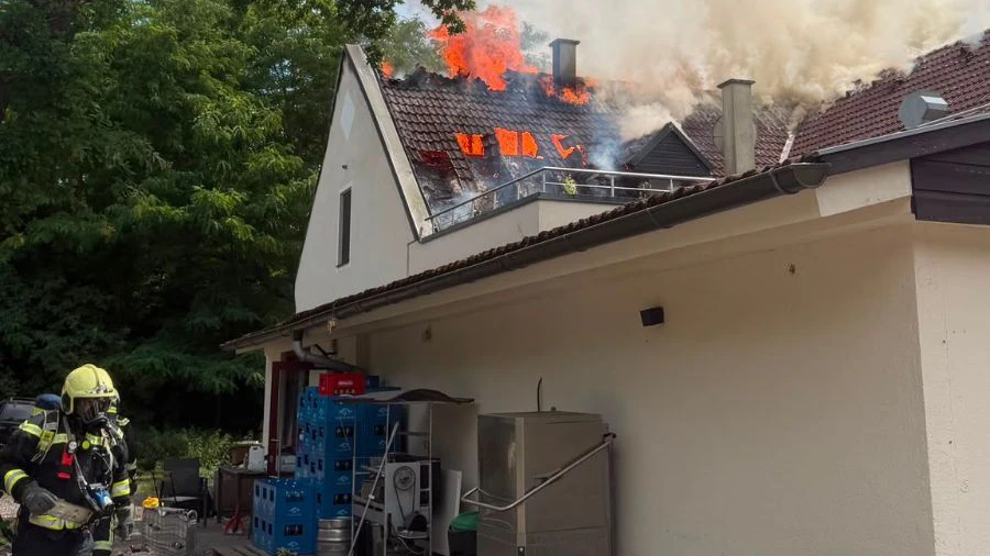 Vier Feuerwehren waren Dienstagnachmittag am Bisamberg im Großeinsatz.