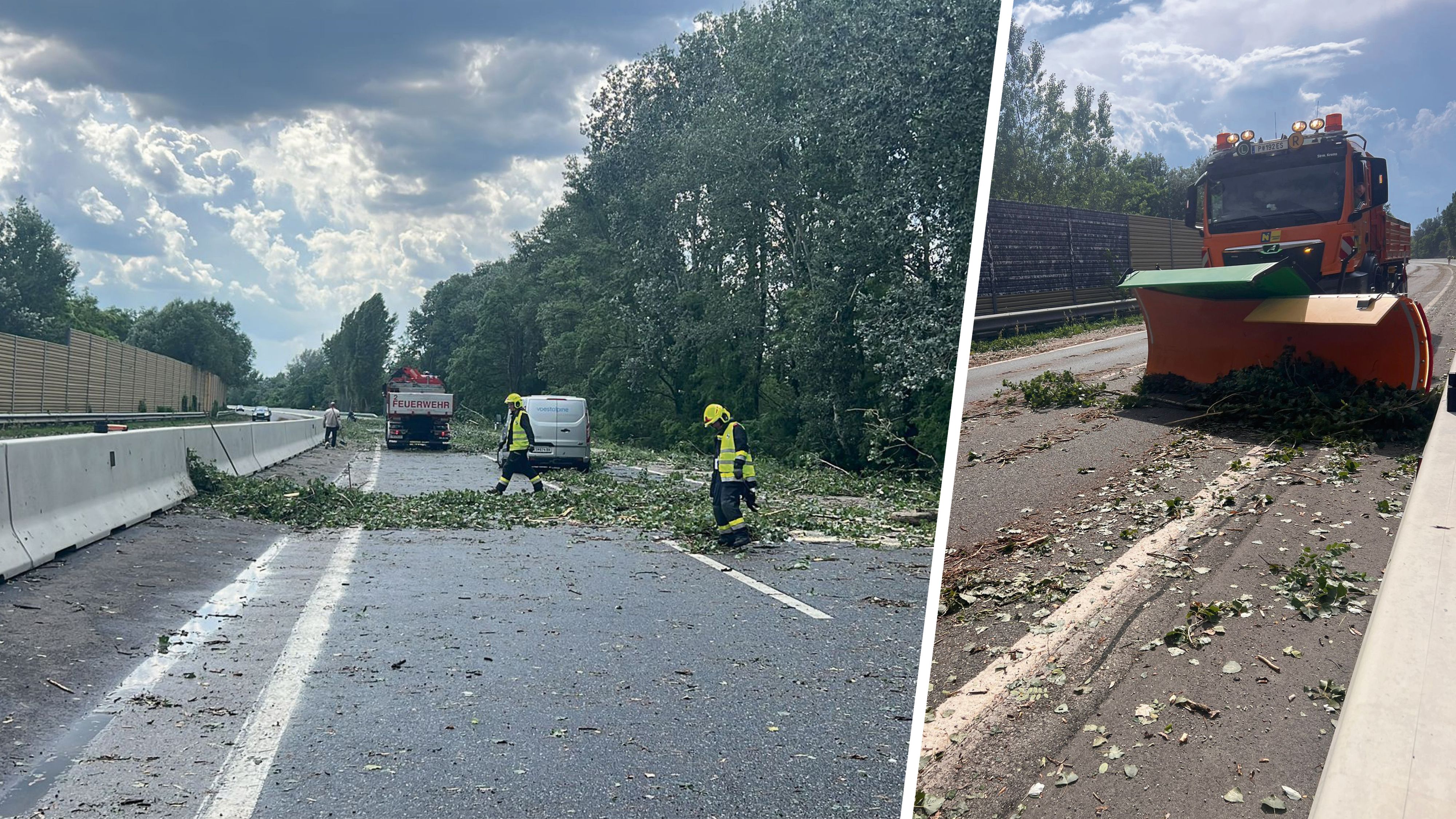 Heute.at - Video! Schneepflug-Einsatz wegen heftigem Unwetter